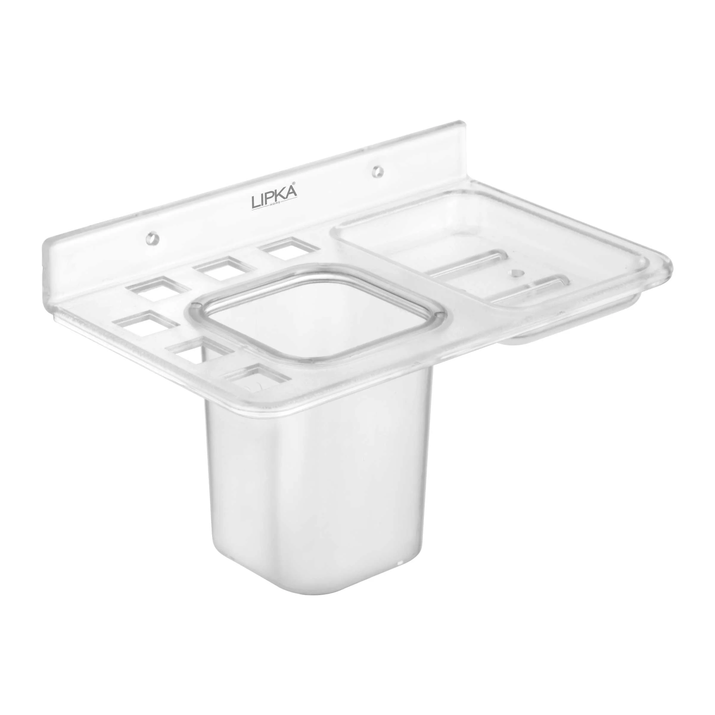 3-in-1 Shelf Tray (Tumbler, Toothbrush Holder & Soap Dish) - LIPKA