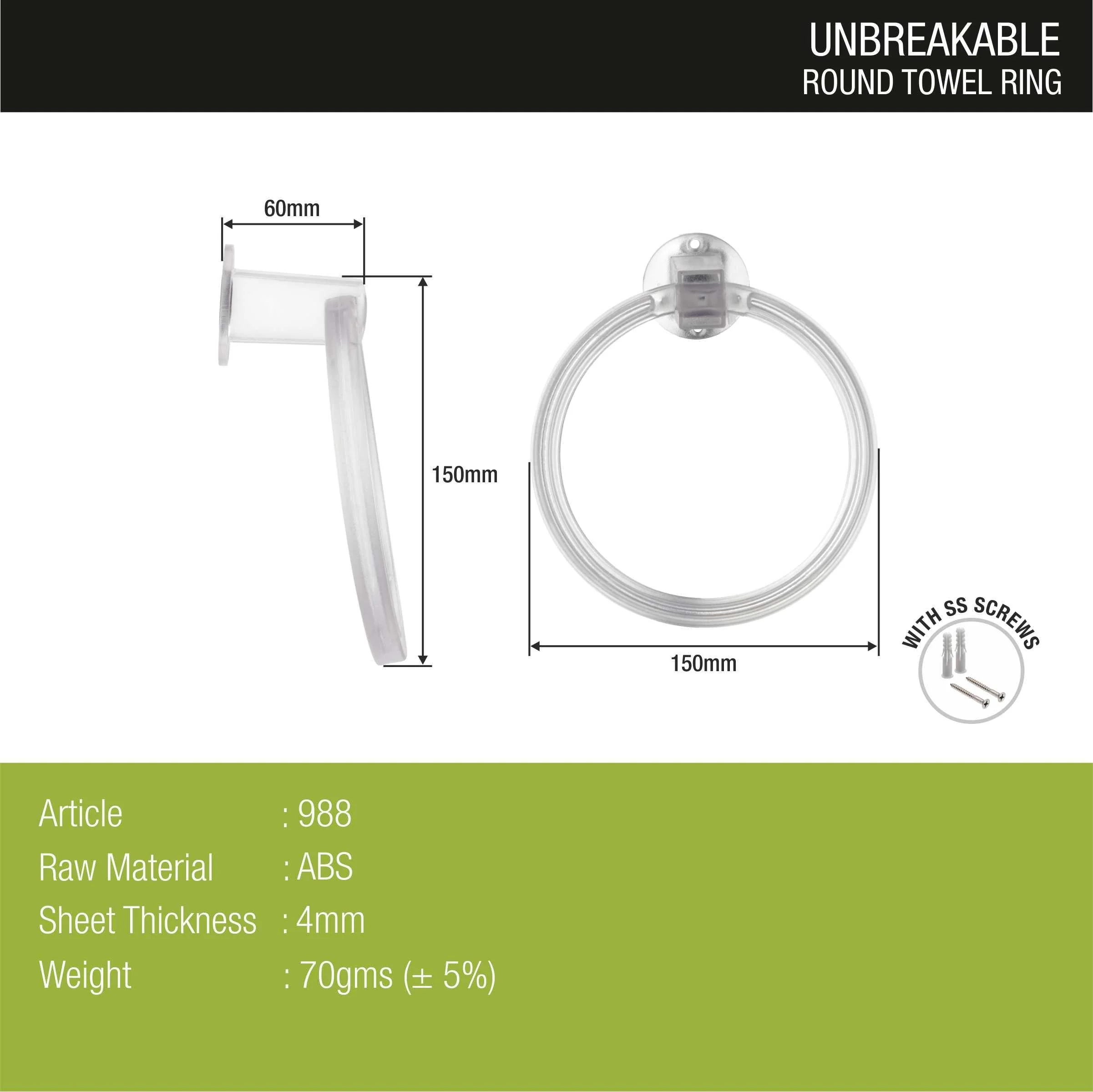 ABS Round Towel Ring - LIPKA - Image 3