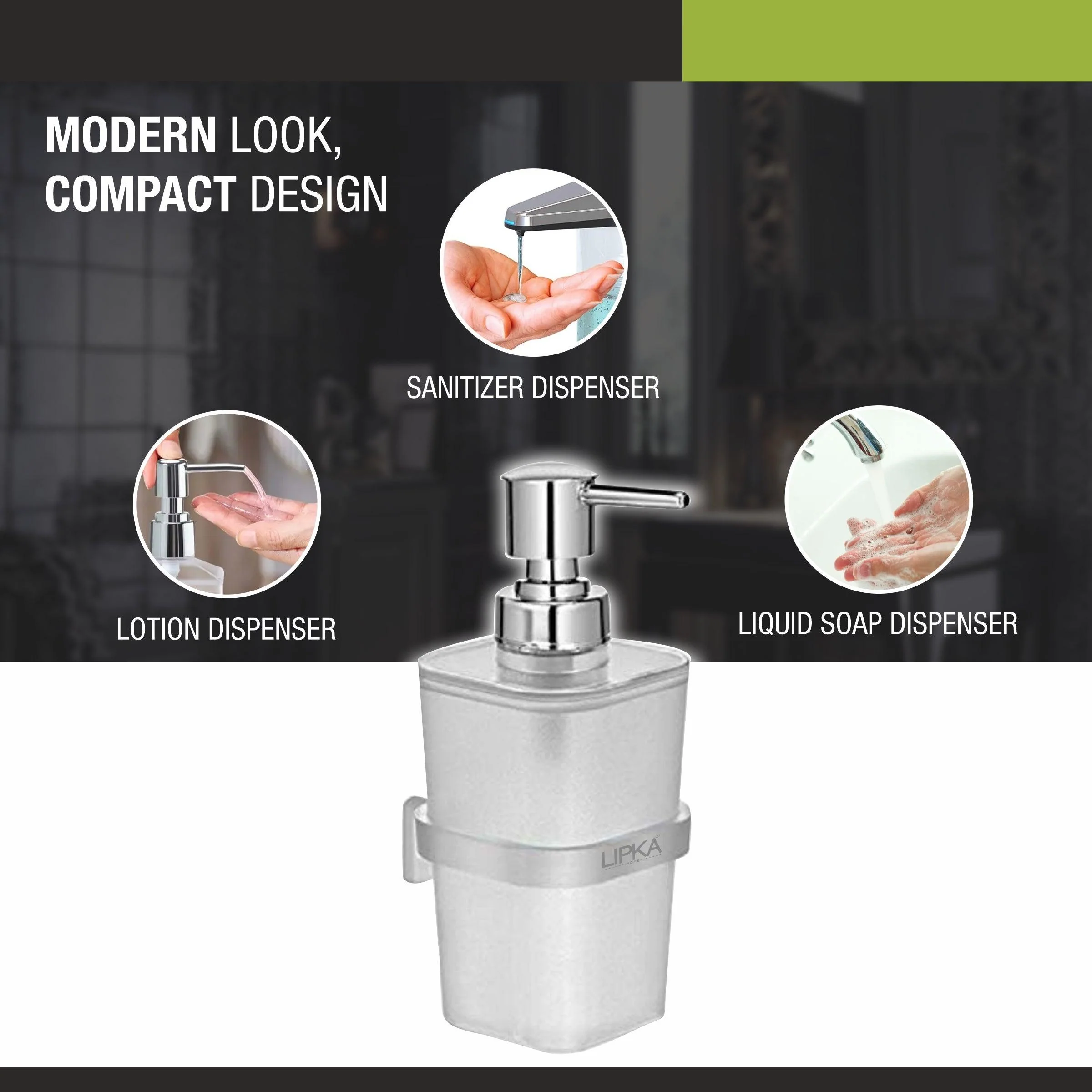 ABS Square Liquid Soap Dispenser - LIPKA - Image 5