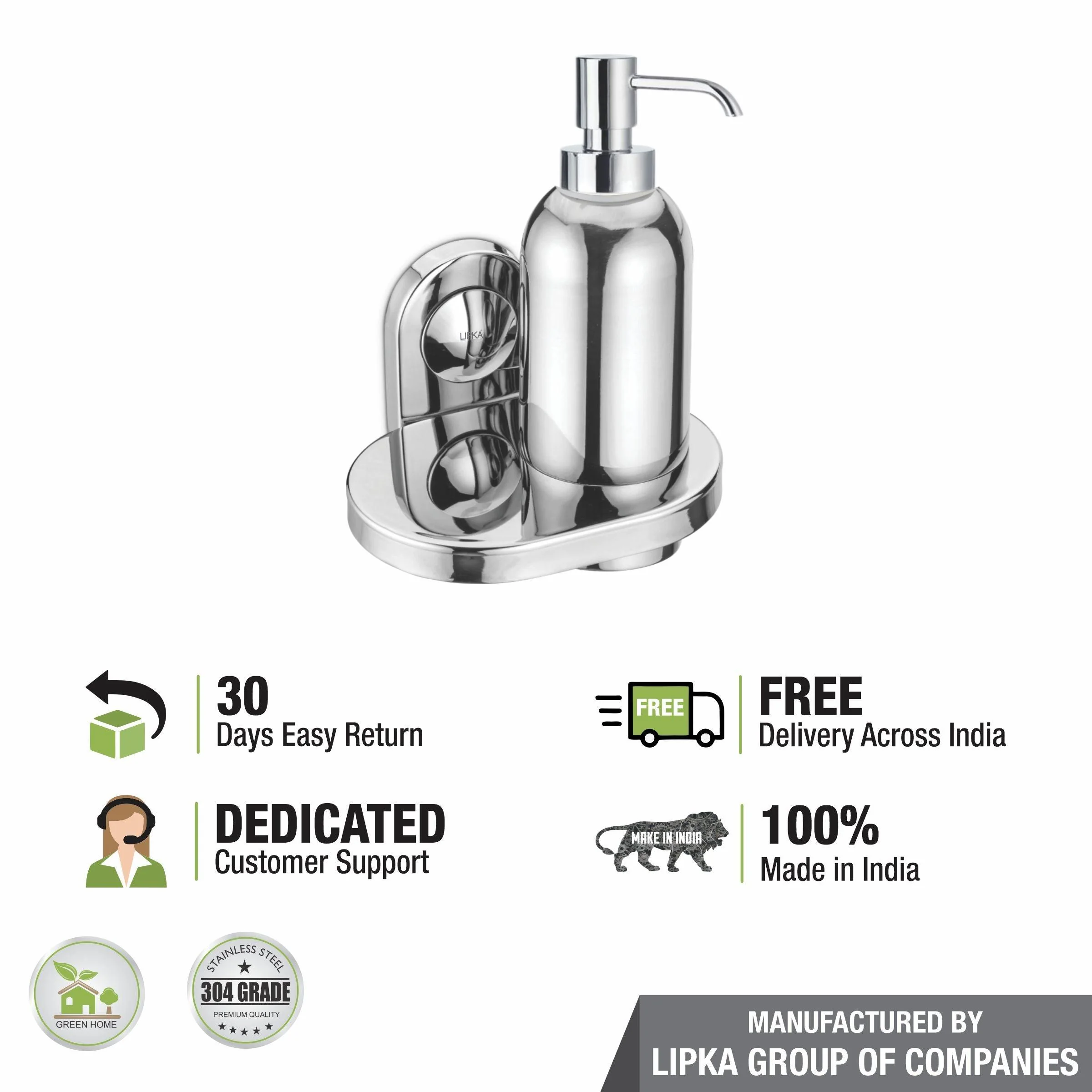Alma Liquid Soap Dispenser (304-SS) - LIPKA - Image 3