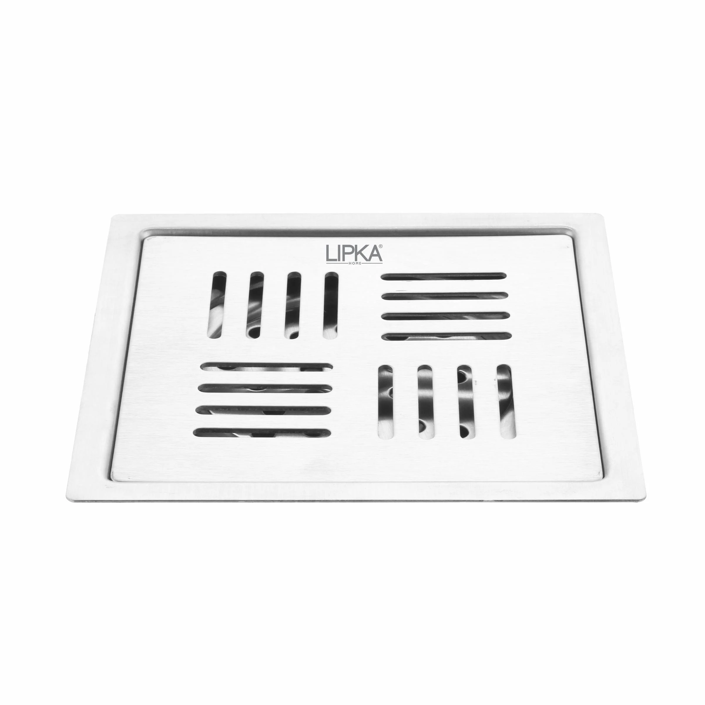 Alpha Deluxe Square Flat Cut Floor Drain (6 x 6 Inches) - LIPKA