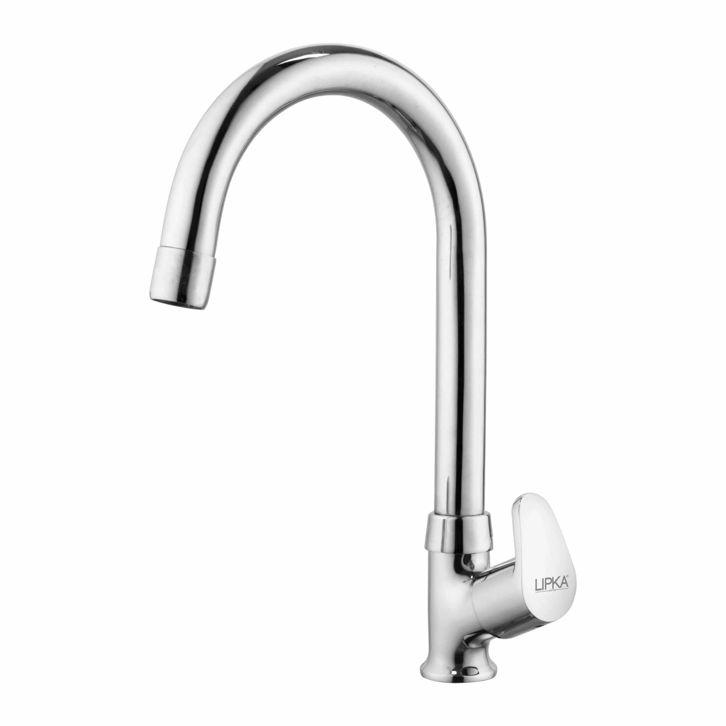 Apple Swan Neck Brass Faucet with Round Swivel Spout (15 Inches) - LIPKA