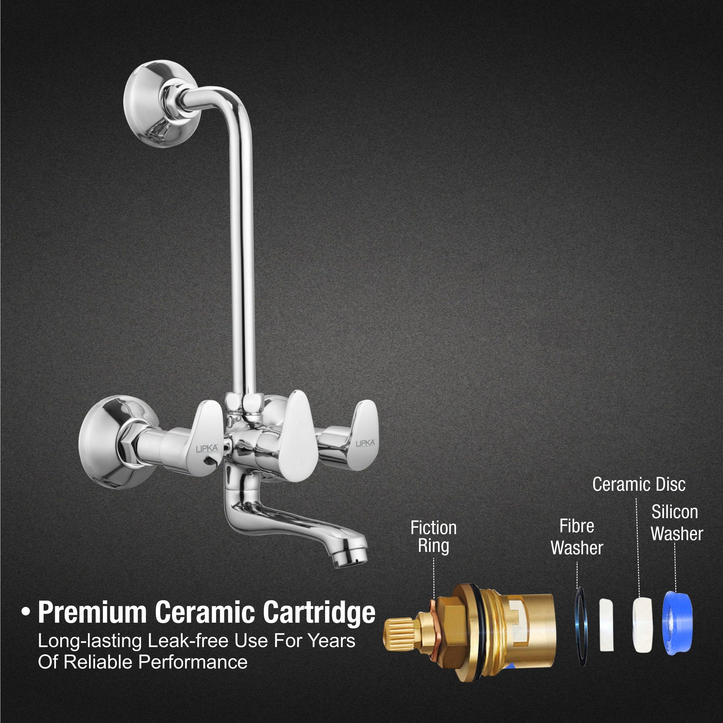 Apple Wall Mixer Brass Faucet with L Bend - LIPKA - Image 3