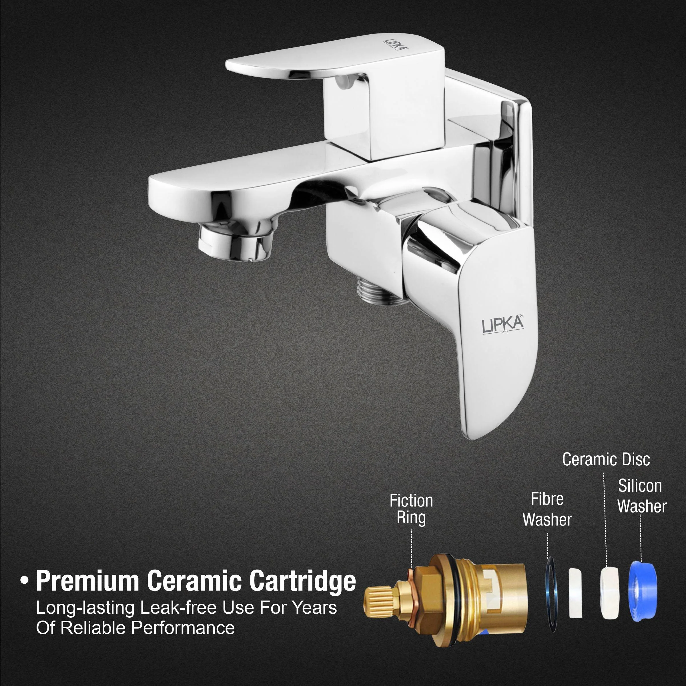 Arise Two Way Bib Tap Faucet (Double Handle) - LIPKA - Image 3