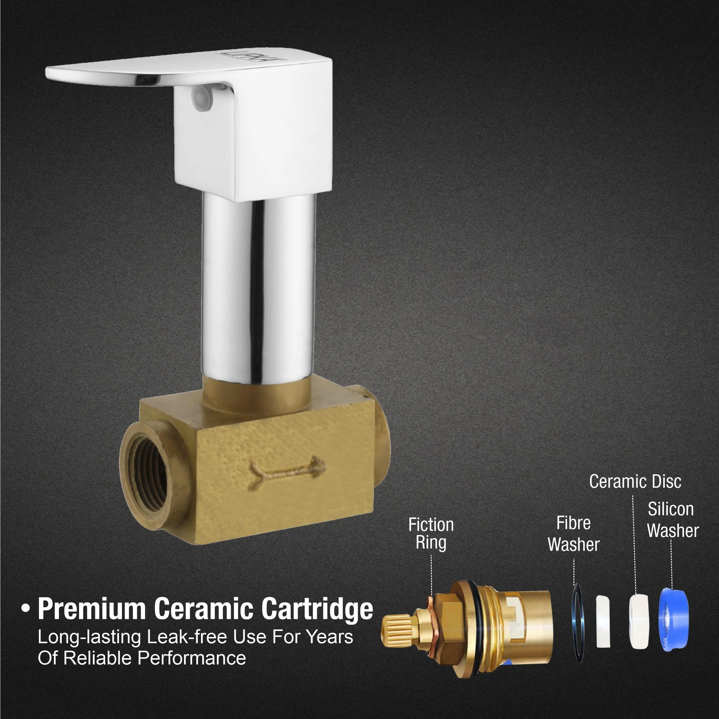 Arise Concealed Stop Valve 15mm Brass Faucet - LIPKA - Image 3