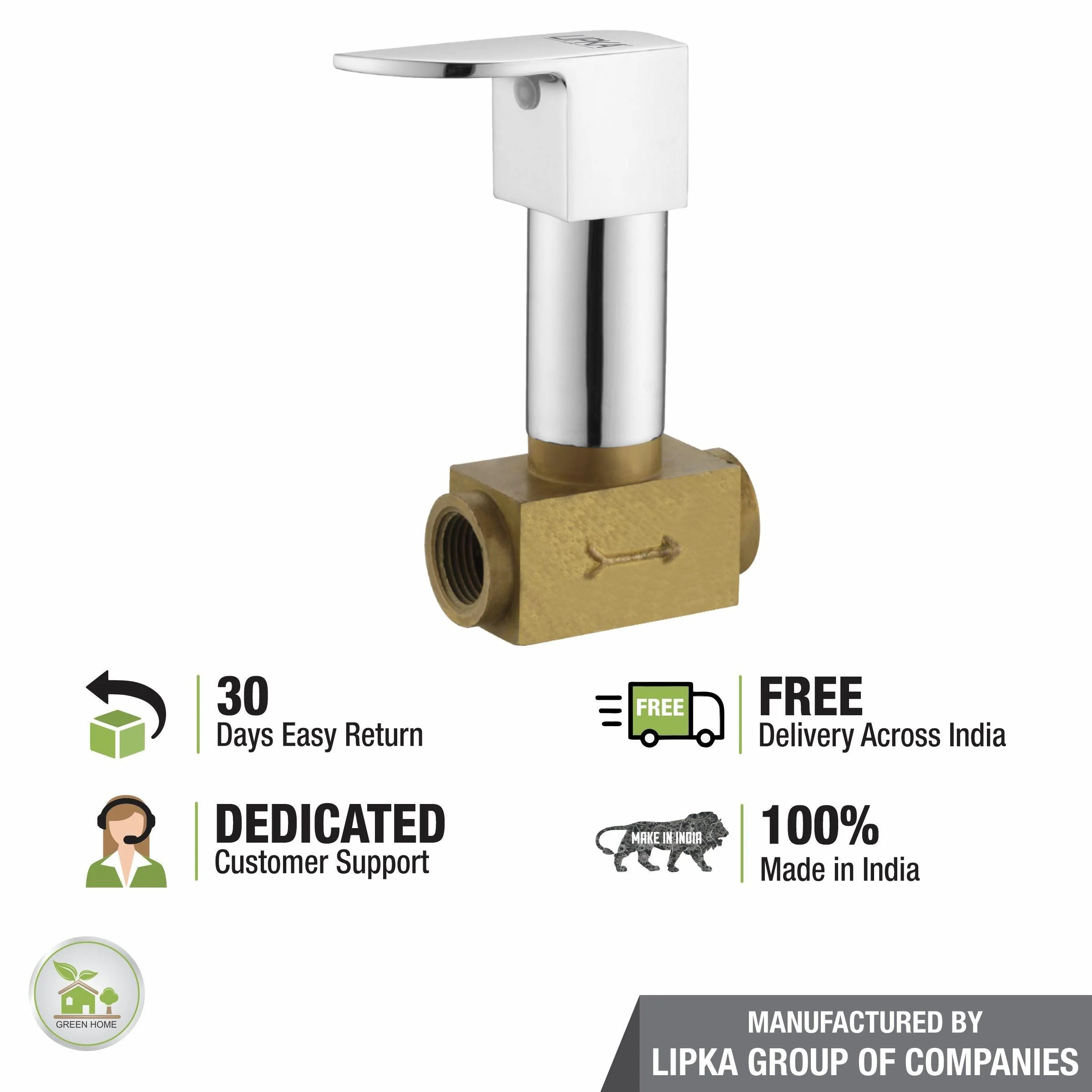 Arise Concealed Stop Valve 15mm Brass Faucet - LIPKA - Image 6