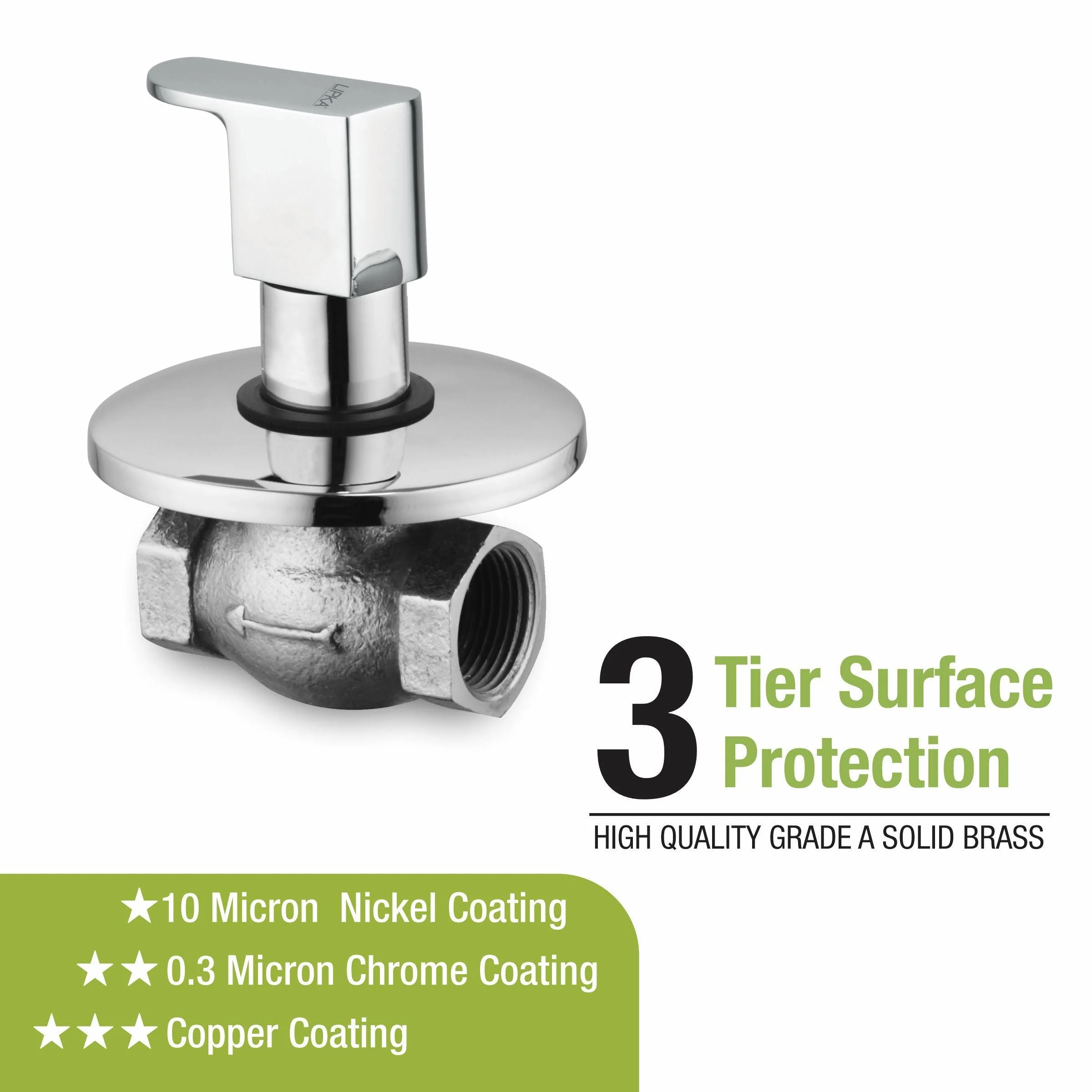 Arise Flush Cock 25mm Brass Faucet - LIPKA - Image 4
