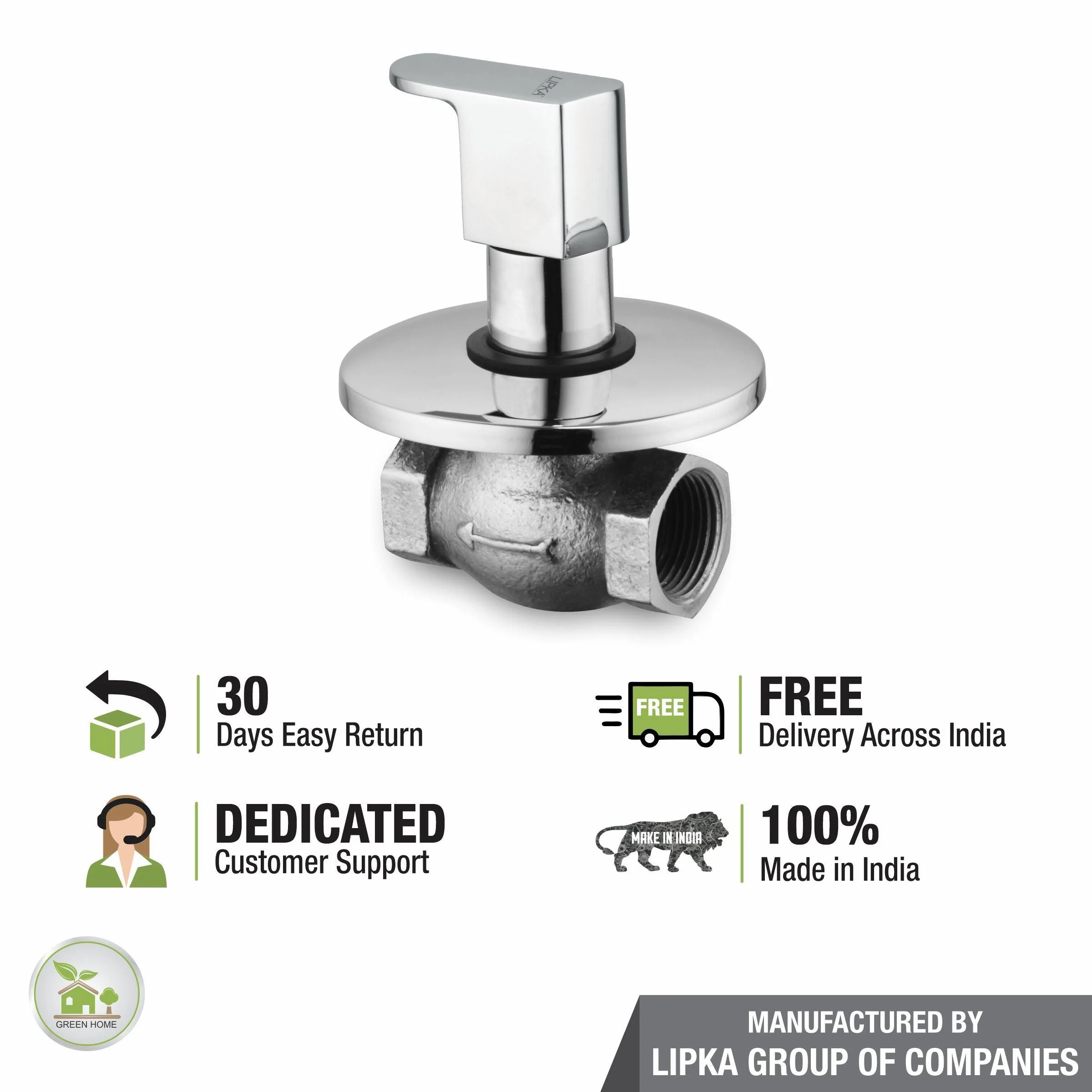 Arise Flush Cock 25mm Brass Faucet - LIPKA - Image 5