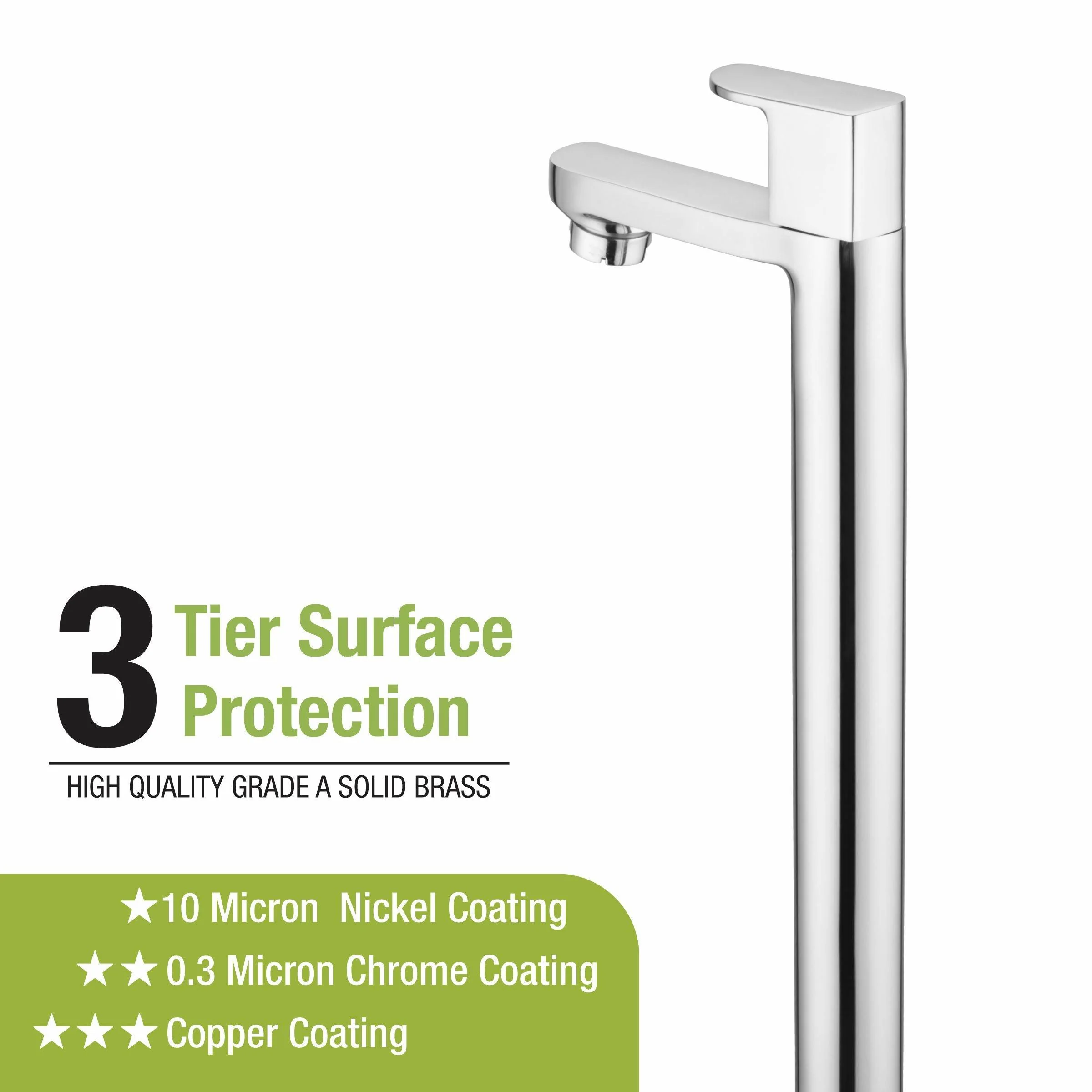 Arise Pillar Tap Tall Body Brass Faucet- LIPKA - Image 4
