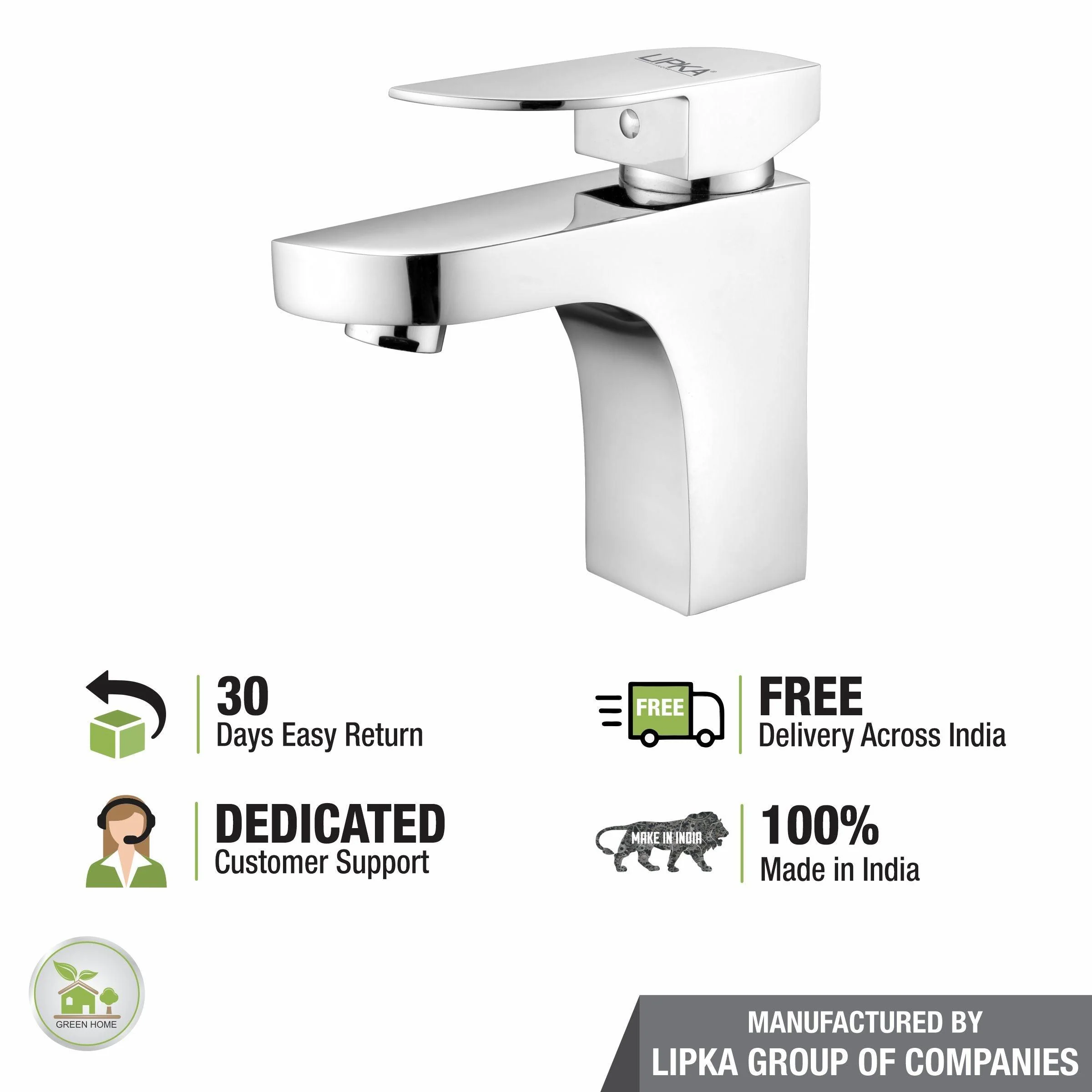 Arise Single Lever Basin Mixer Brass Faucet - LIPKA - Image 6
