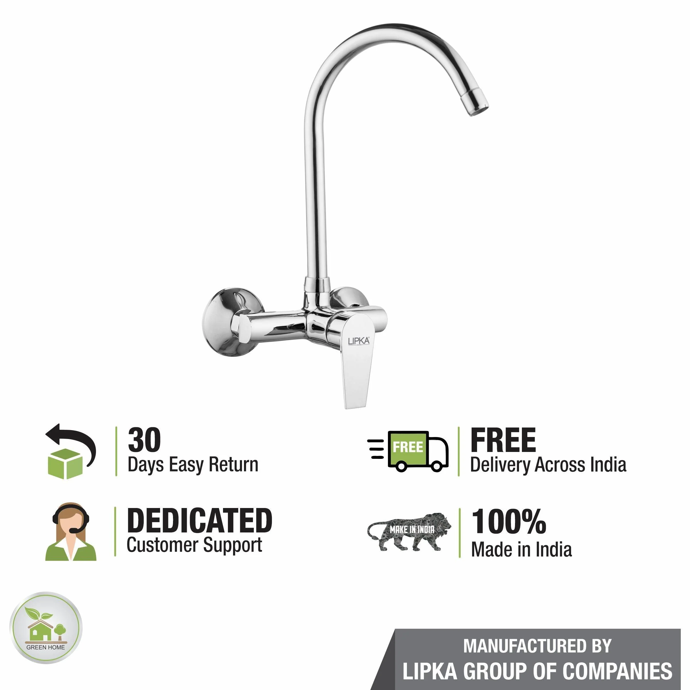 Victory Single Lever Sink Mixer with Swivel Spout (20 Inches) - LIPKA - Image 6