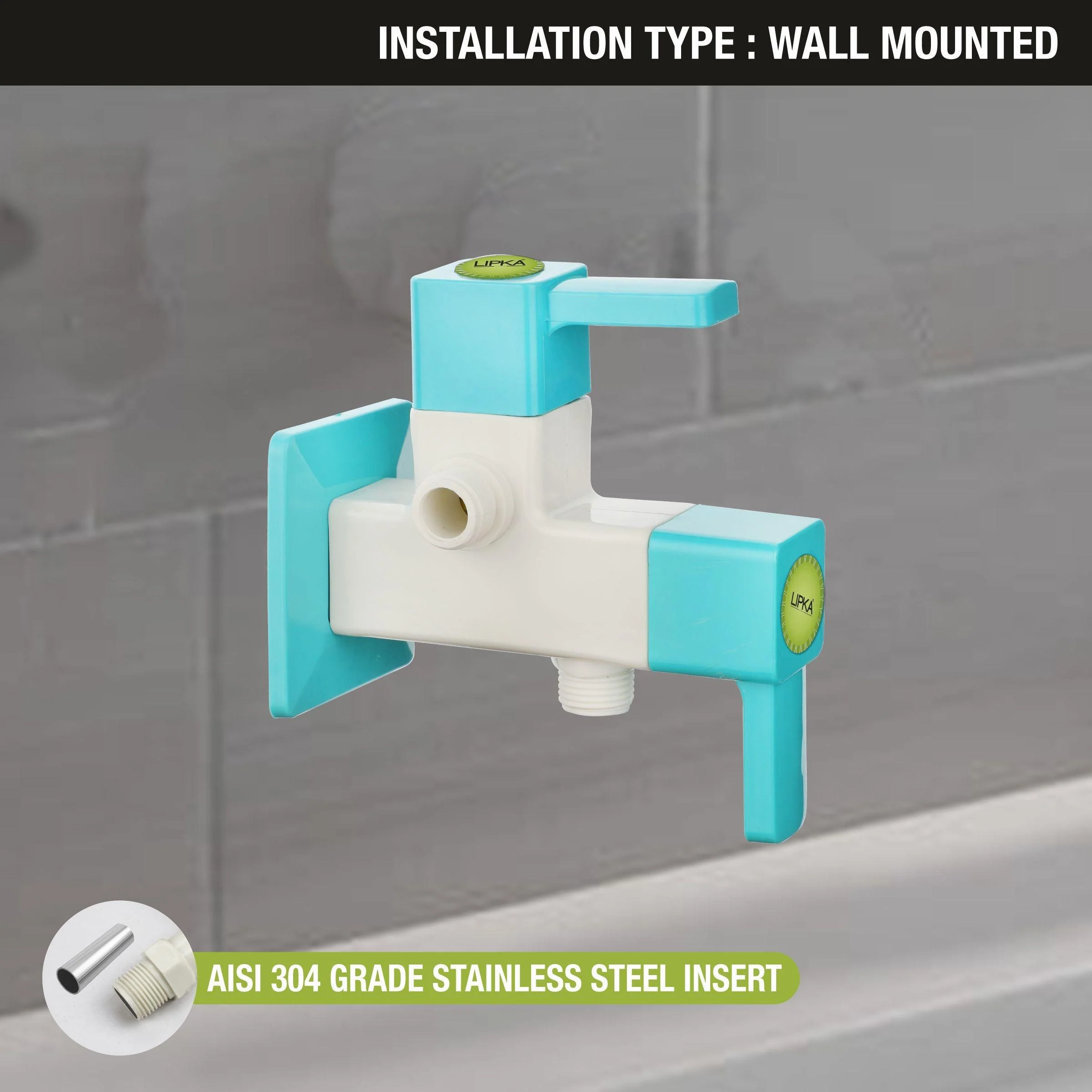 Aura Two Way Angle Valve PTMT Faucet (Double Handle) - LIPKA - Image 3