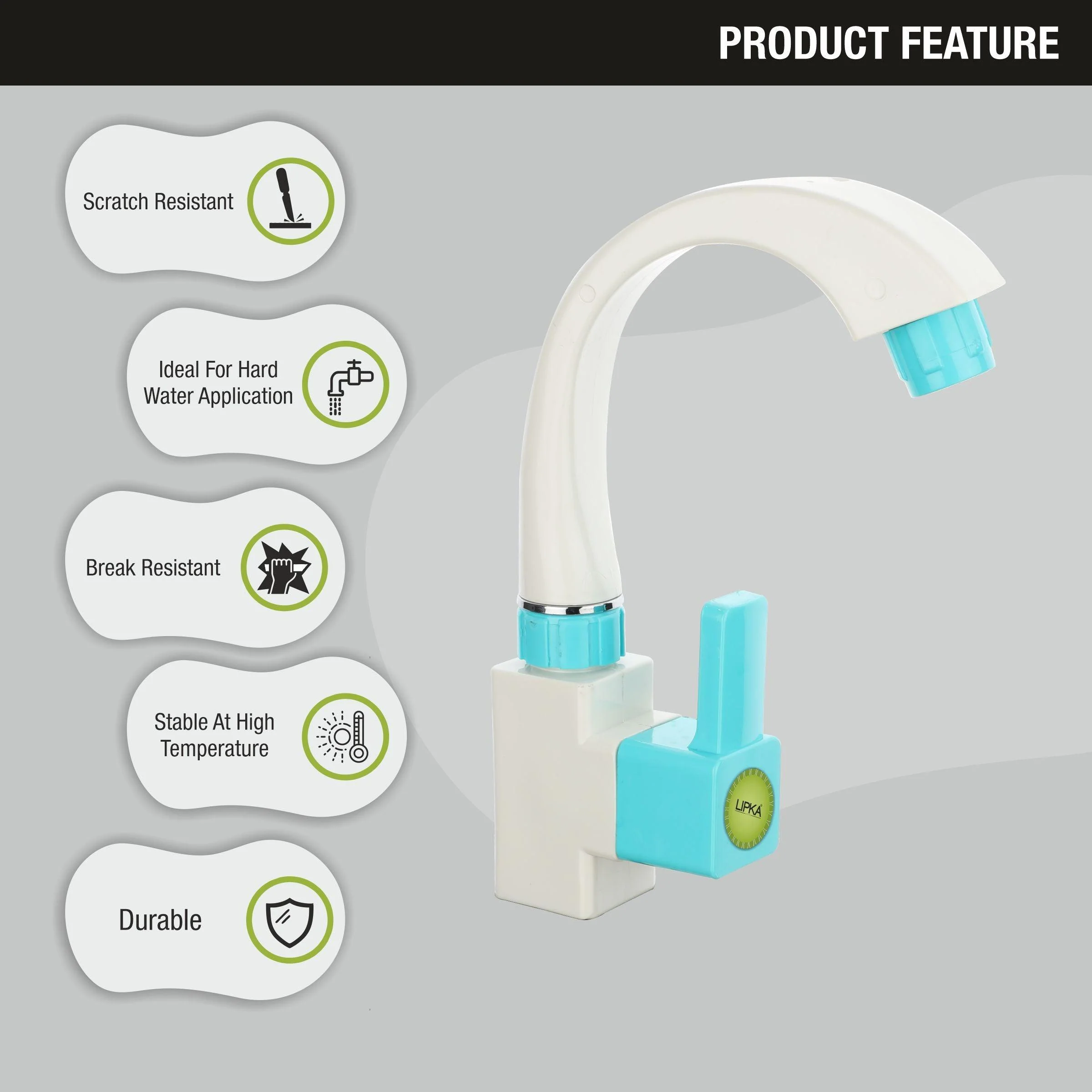 Aura PTMT Swan Neck Faucet - LIPKA - Image 5