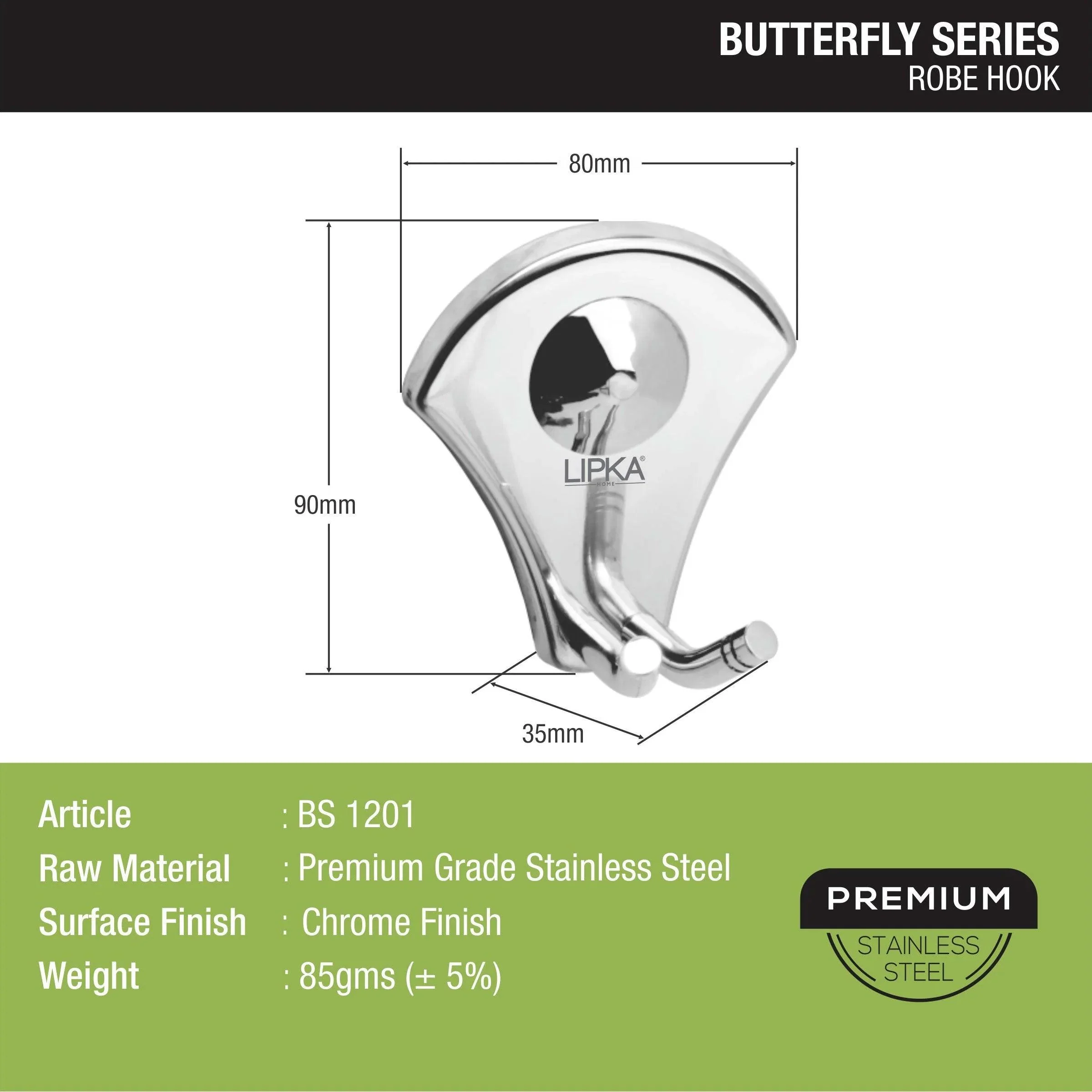 Butterfly Robe Hook - LIPKA - Image 3