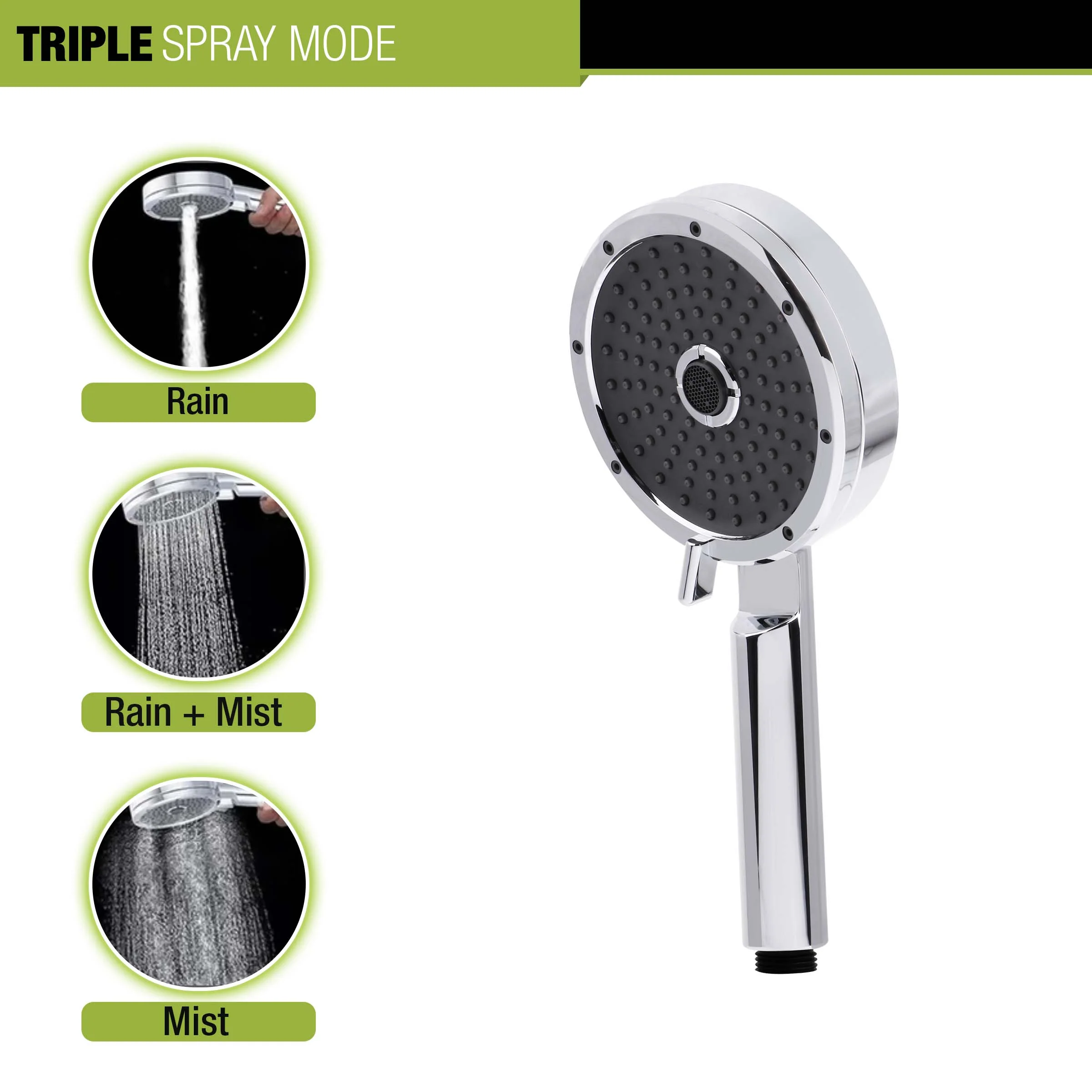 Cavia Multi Flow Hand Shower with Wall Hook & 304-Grade Shower Tube - LIPKA - Image 3