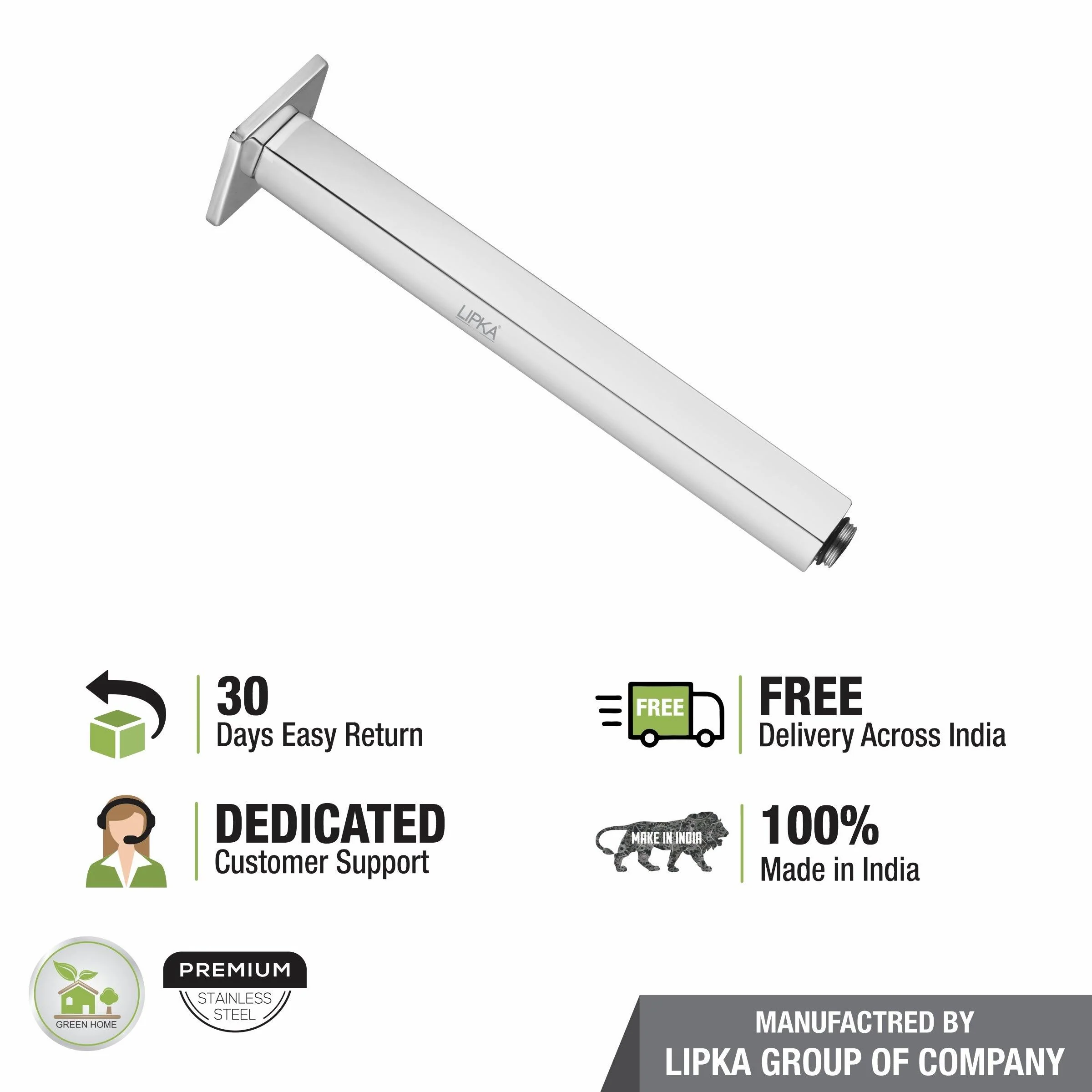 Ceiling Shower Arm (12 Inches) - LIPKA - Image 4
