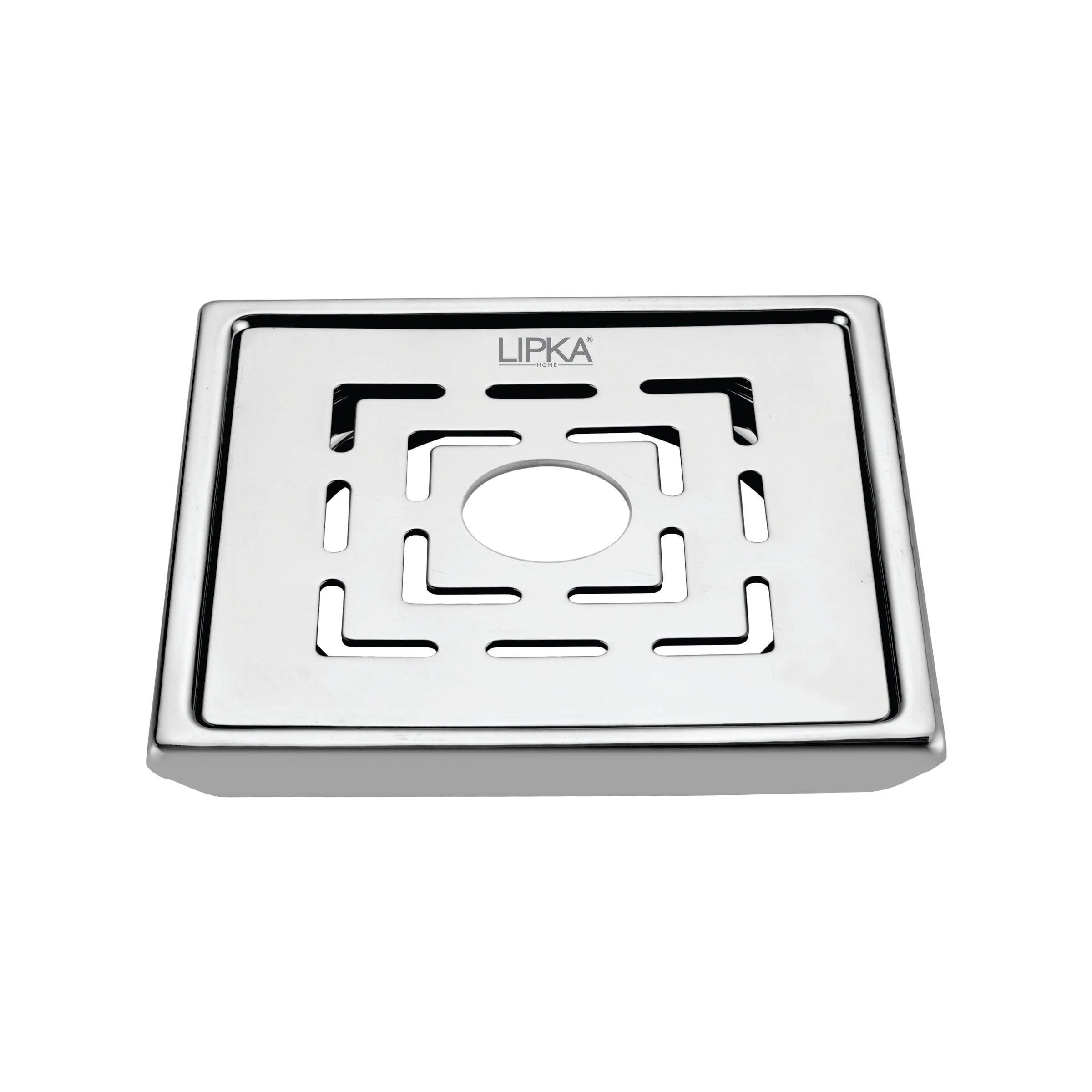 Charlie Deluxe Square Floor Drain (5 x 5) with Hole - LIPKA