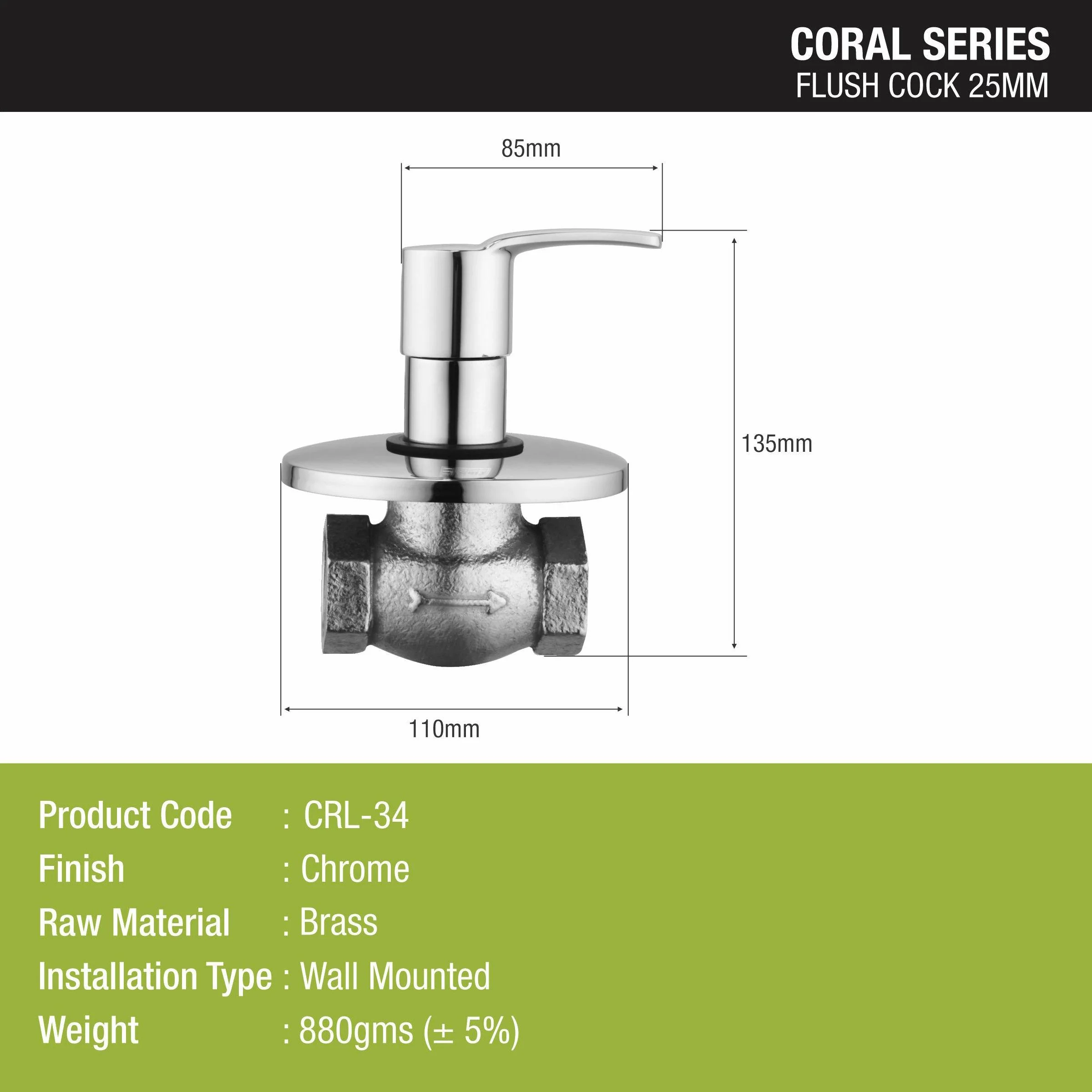 Coral Flush Cock 25mm Brass Faucet - LIPKA - Image 2