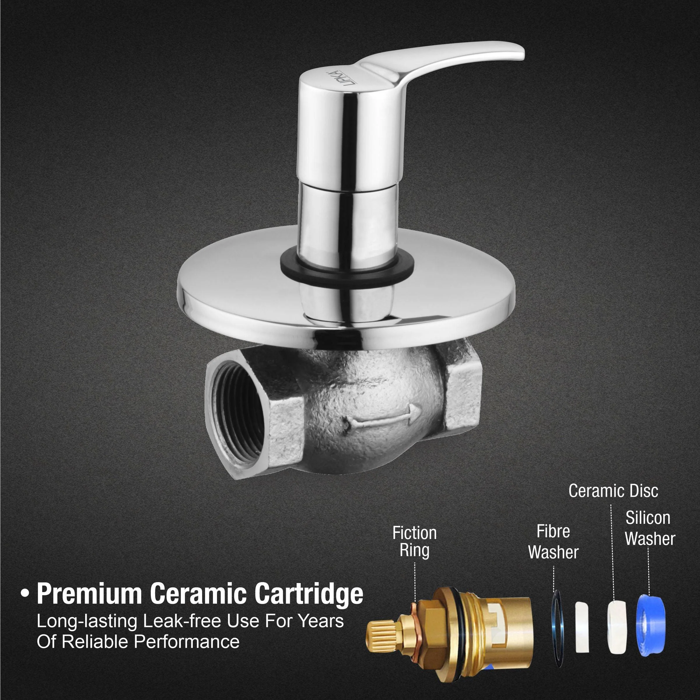 Coral Flush Cock 25mm Brass Faucet - LIPKA - Image 3