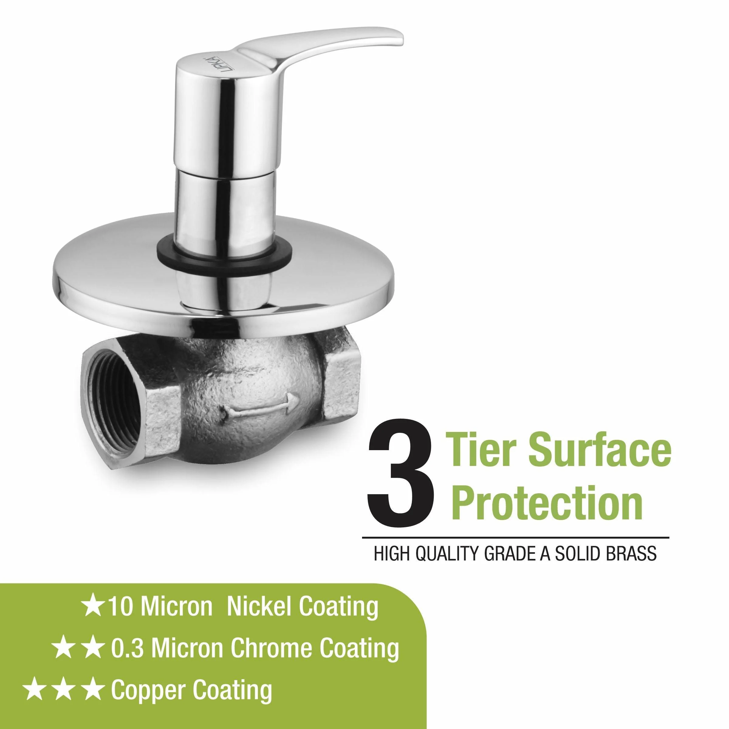 Coral Flush Cock 25mm Brass Faucet - LIPKA - Image 4