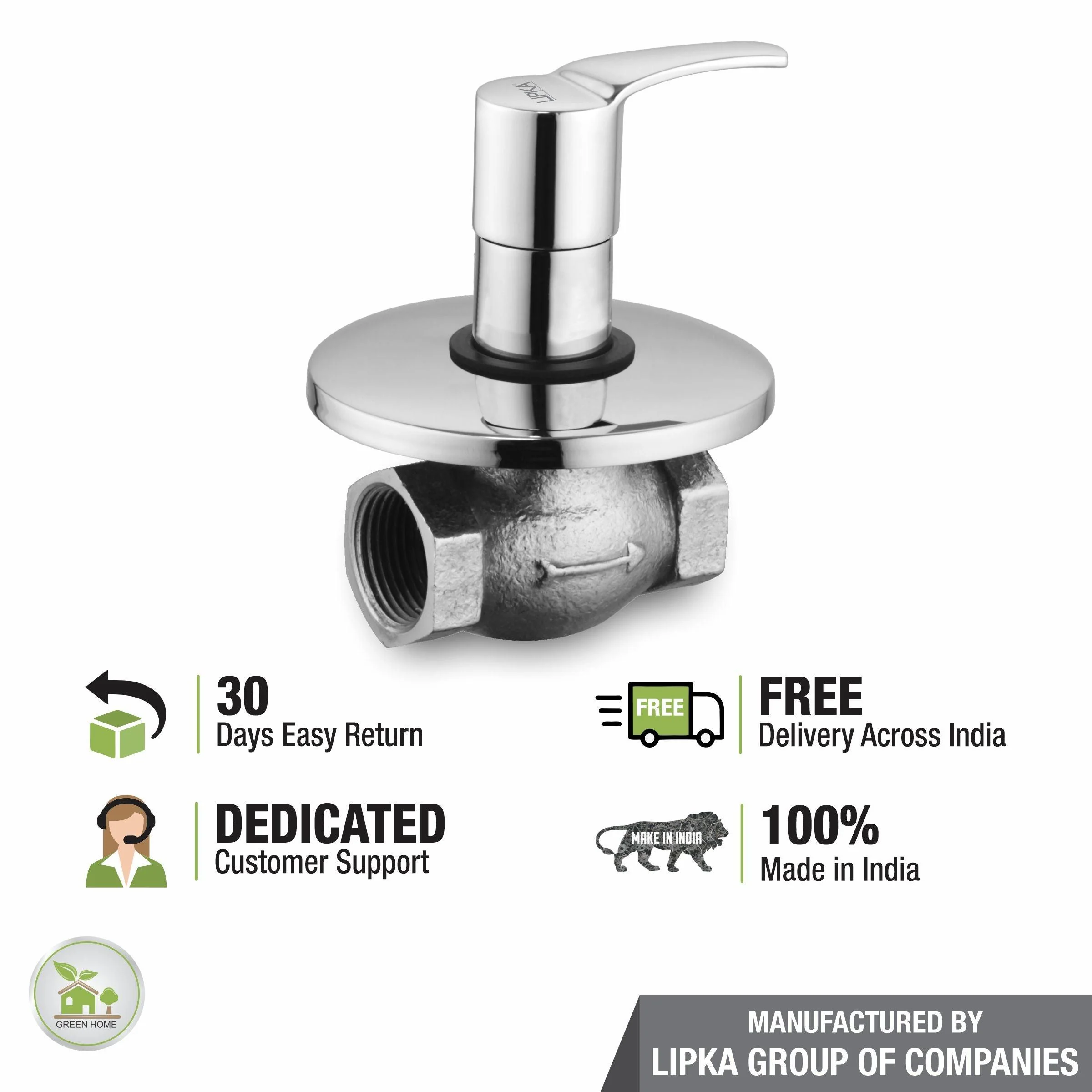 Coral Flush Cock 25mm Brass Faucet - LIPKA - Image 6