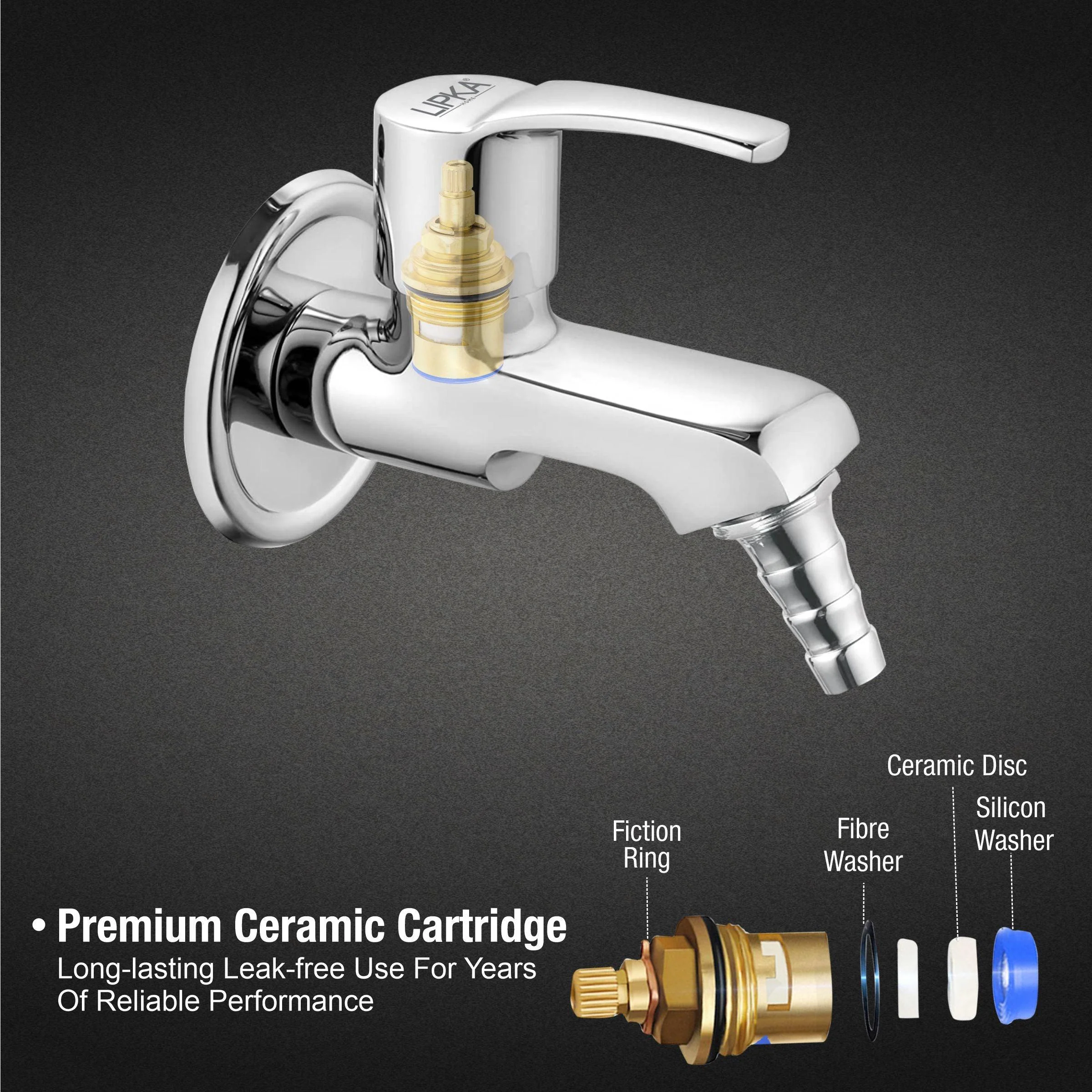 Coral Nozzle Bib Tap Brass Faucet - LIPKA - Image 3
