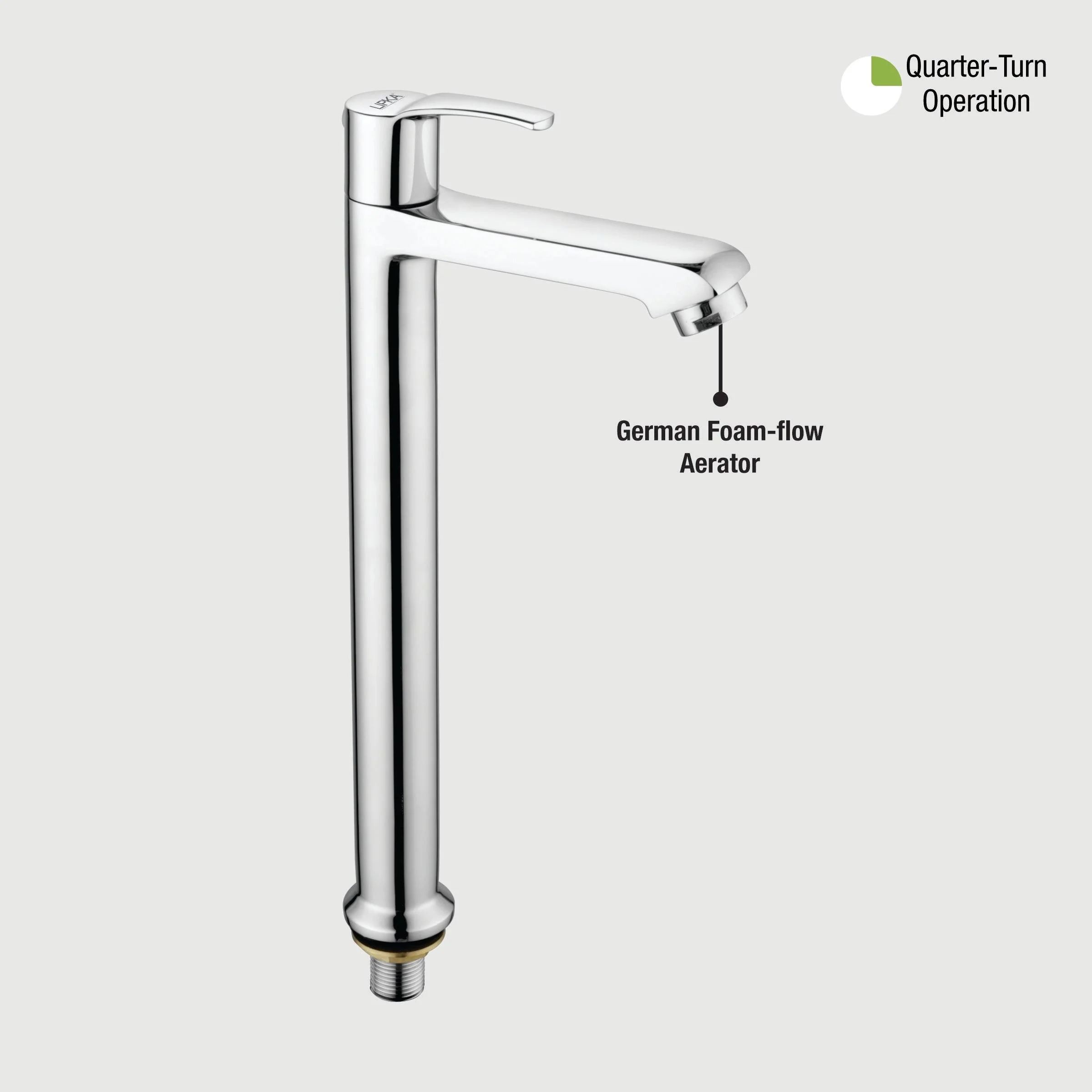 Coral  Pillar Tap Tall Body Brass Faucet- LIPKA - Image 5