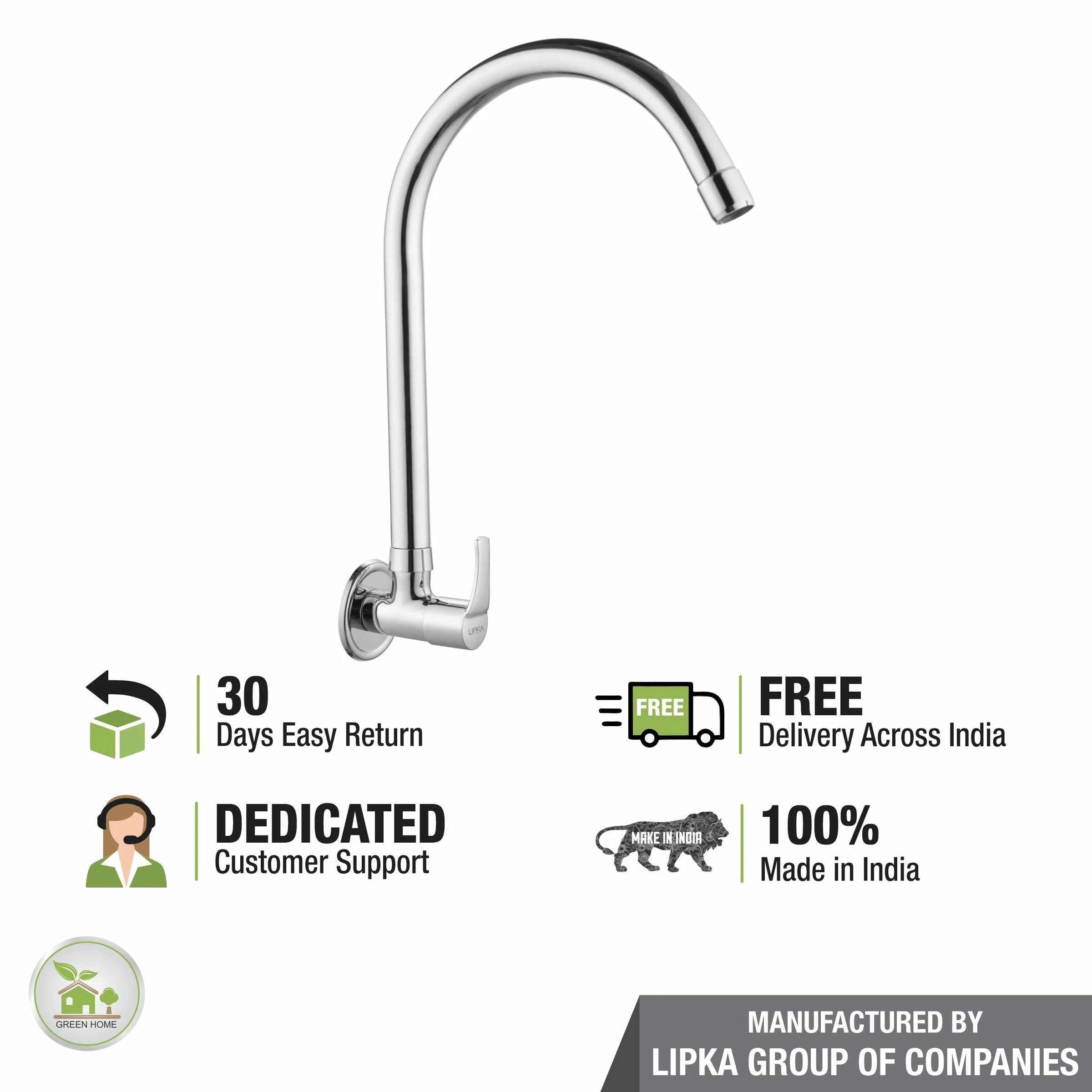 Coral Sink Tap Brass Faucet with Round Swivel Spout (20 Inches) - LIPKA - Image 6
