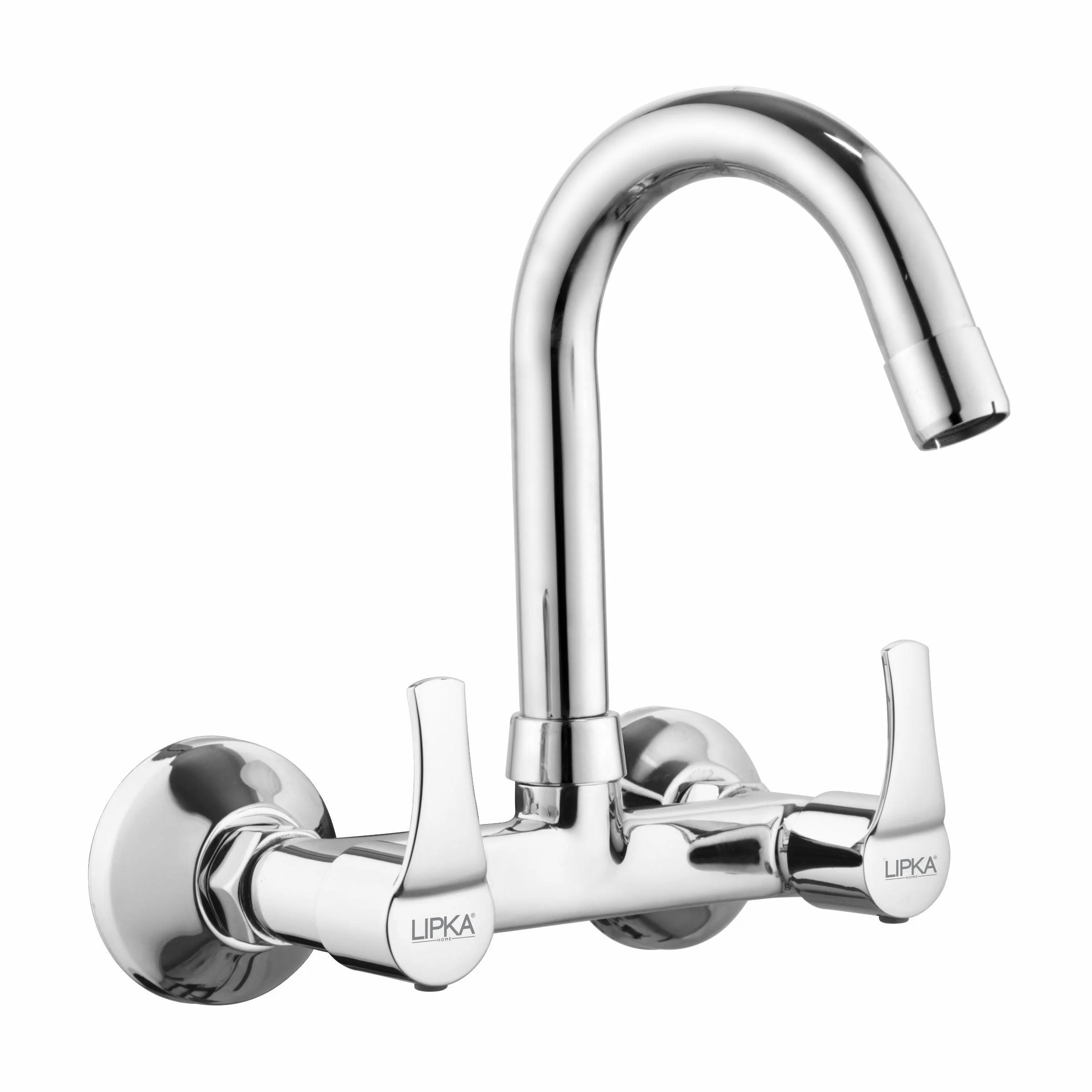 Coral Sink Mixer Brass Faucet with Round Swivel Spout (12 Inches) - LIPKA
