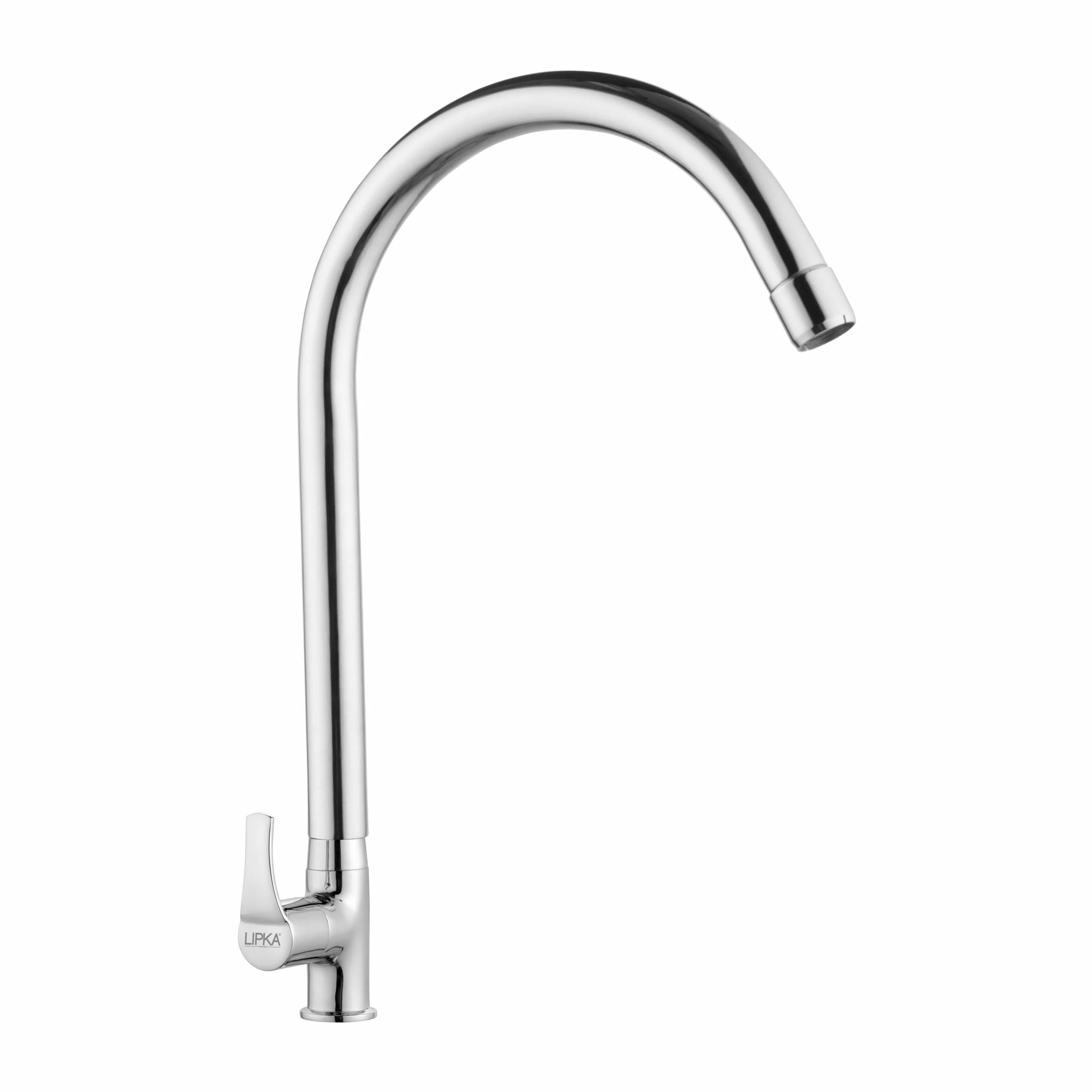 Coral Swan Neck Brass Faucet with Round Swivel Spout (20 Inches) - LIPKA