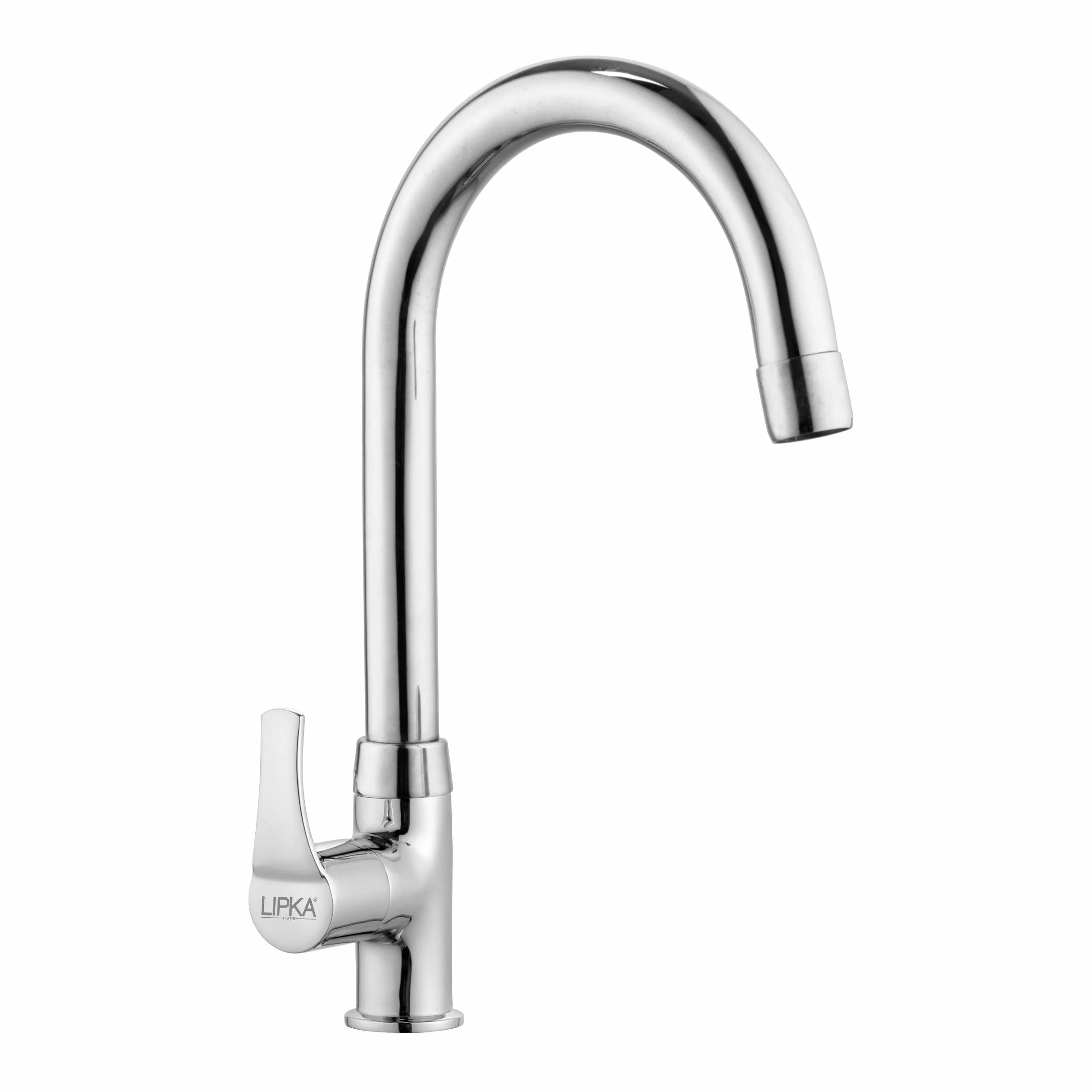 Coral Swan Neck Brass Faucet with Round Swivel Spout (15 Inches) - LIPKA