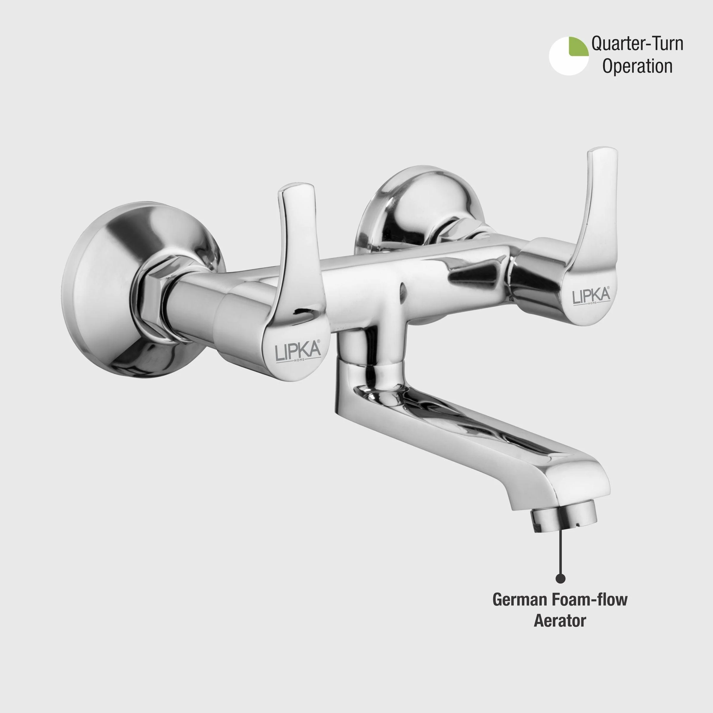 Coral Wall Mixer Brass Faucet - LIPKA - Image 4
