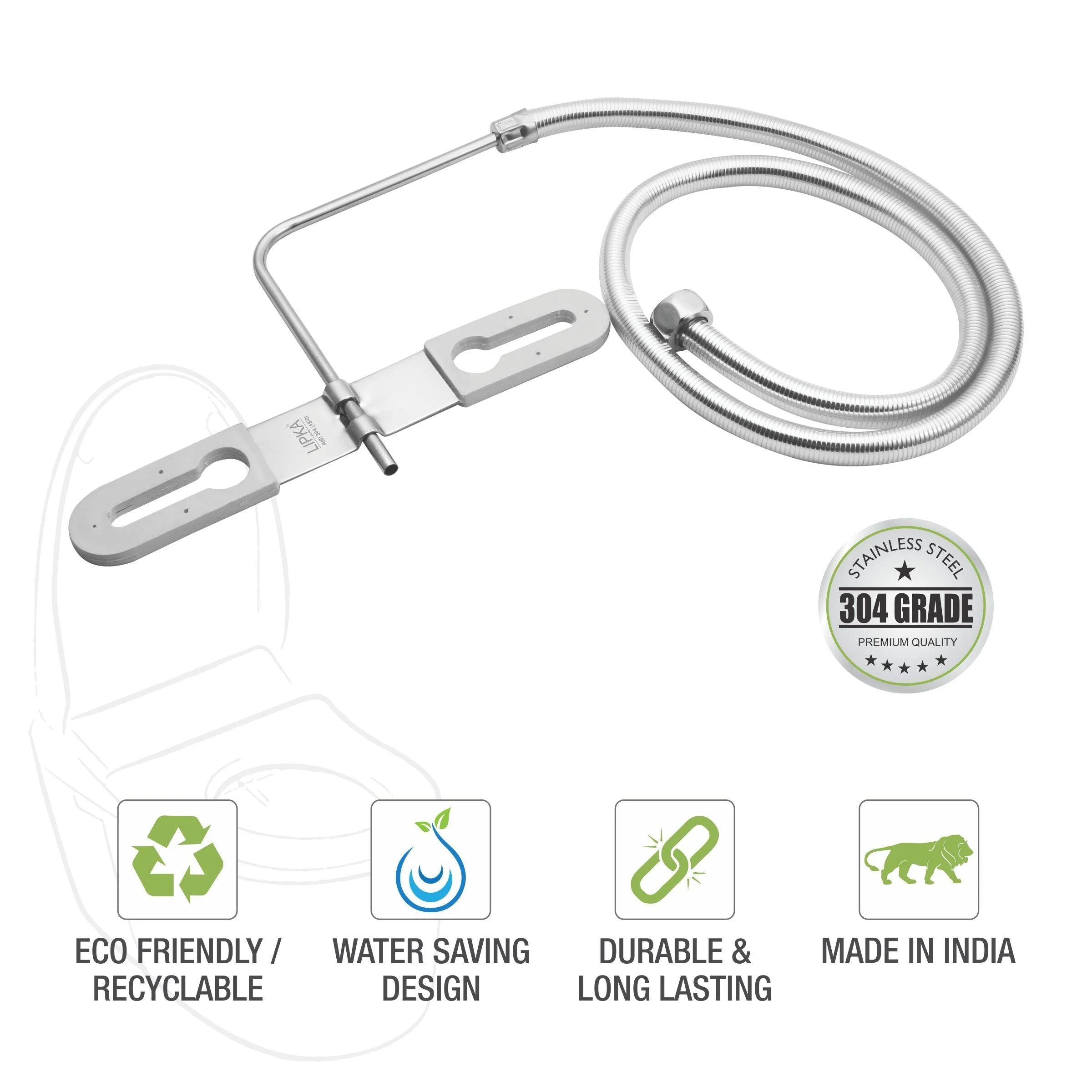Crystal Deluxe Jet Spray with 304SS Holder & 1.5 Meter Hose - LIPKA - Image 3