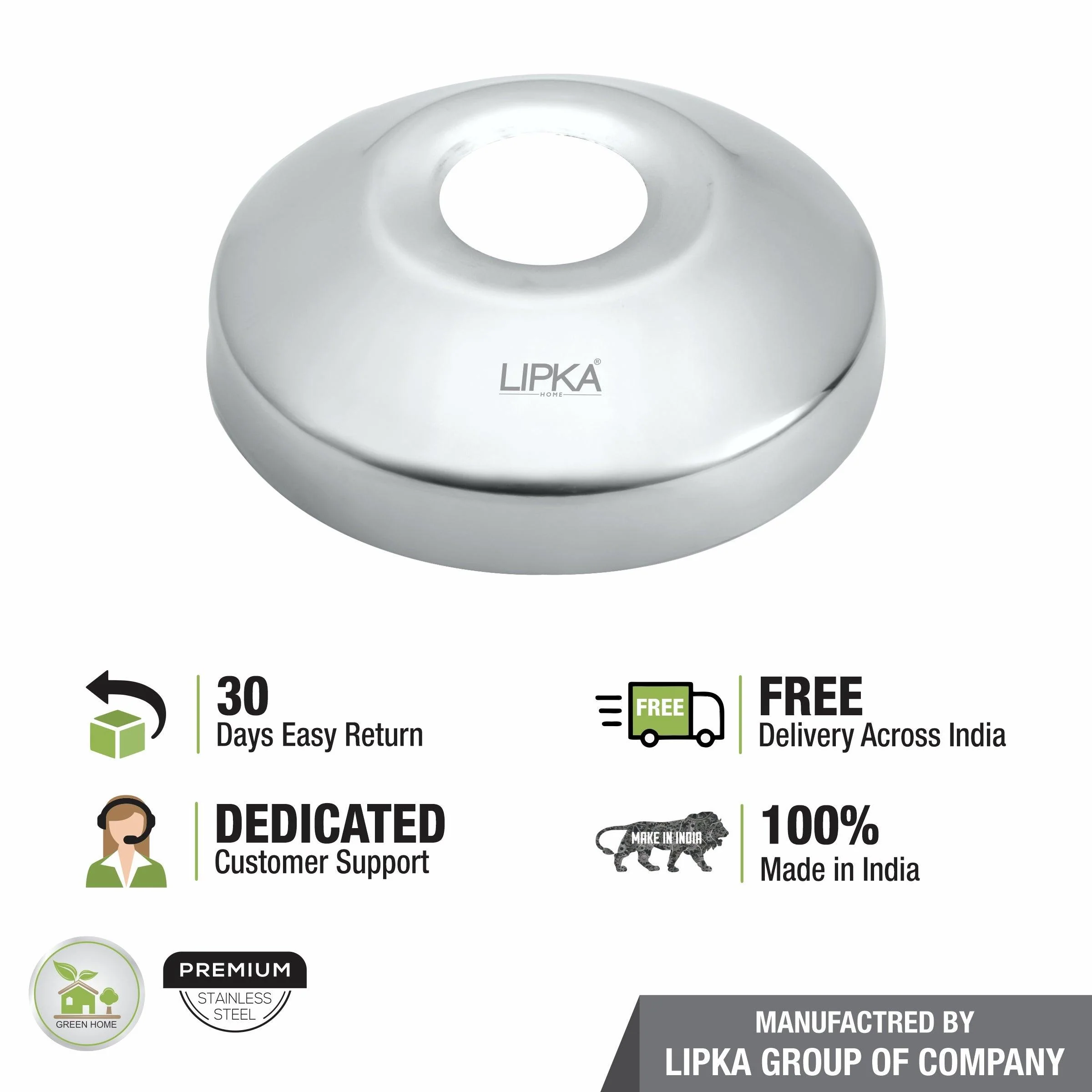 Deep Flange (Chrome Plated) Pack of 10 - LIPKA - Image 3