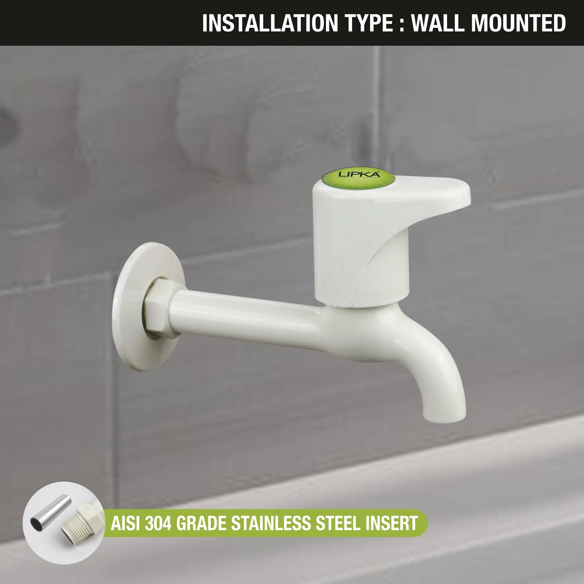 Designo Bib Tap Long Body PTMT Faucet - LIPKA - Image 3