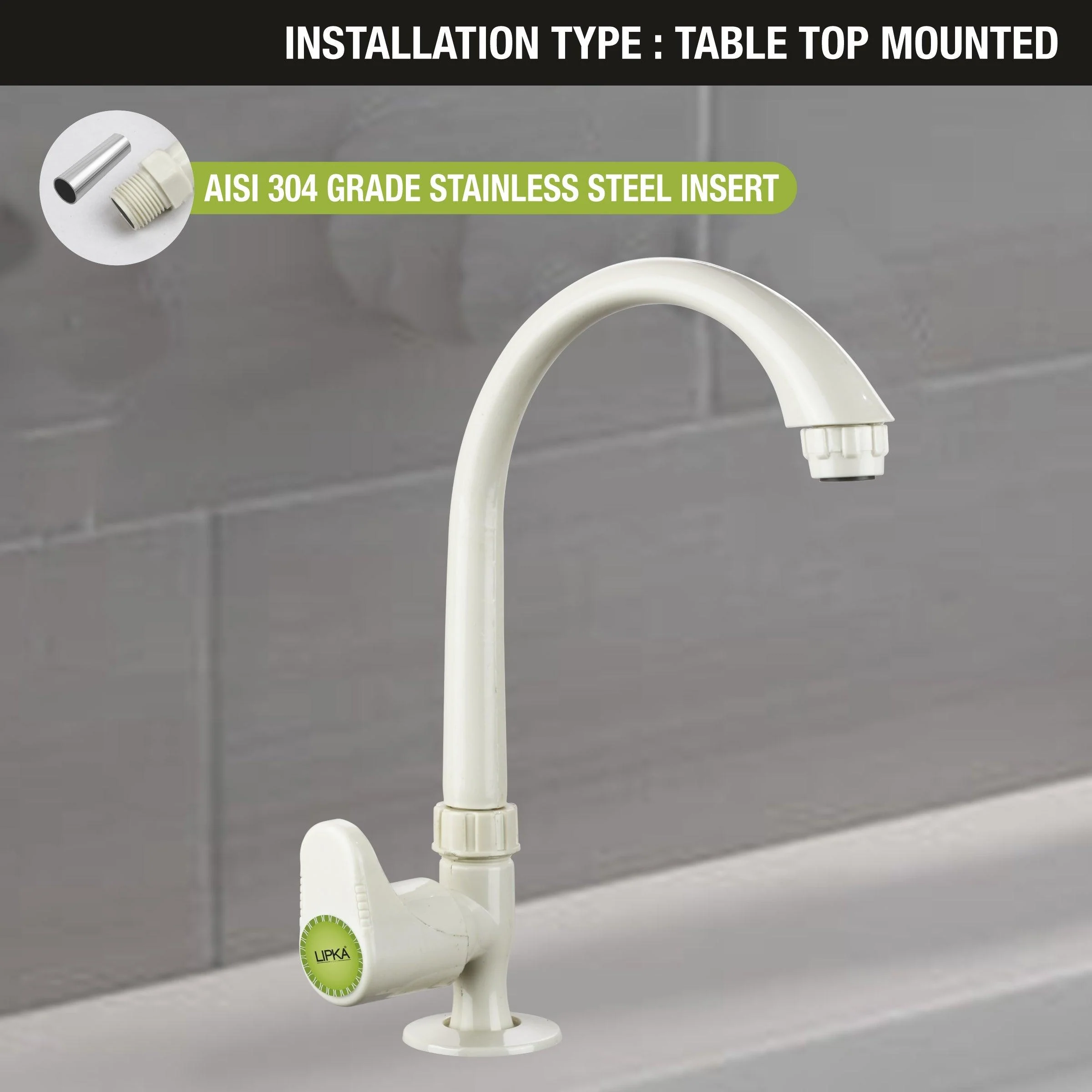 Designo PTMT Swan Neck Faucet - LIPKA - Image 5