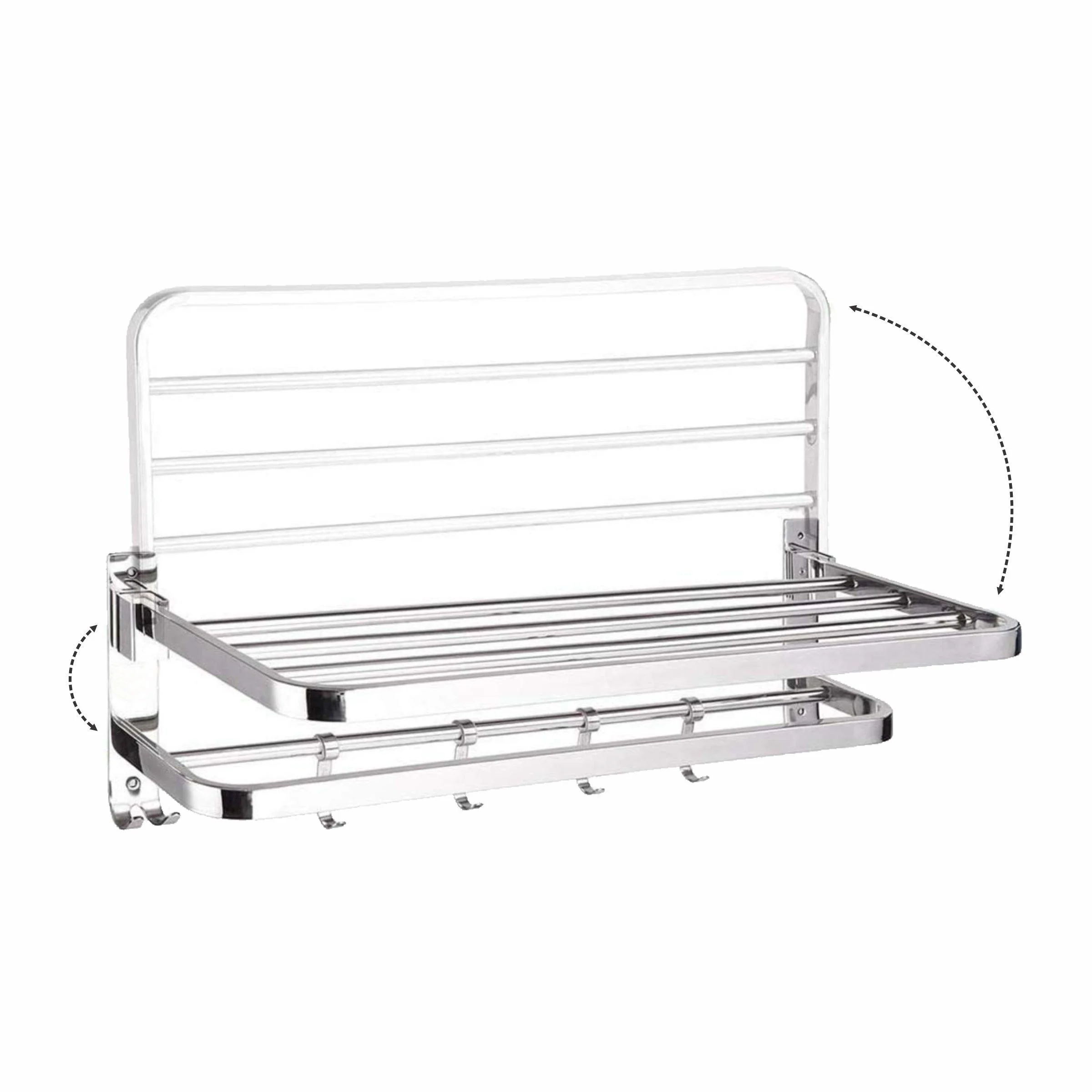 Dual Foldable Towel Rack (24 Inches) - LIPKA - Image 2