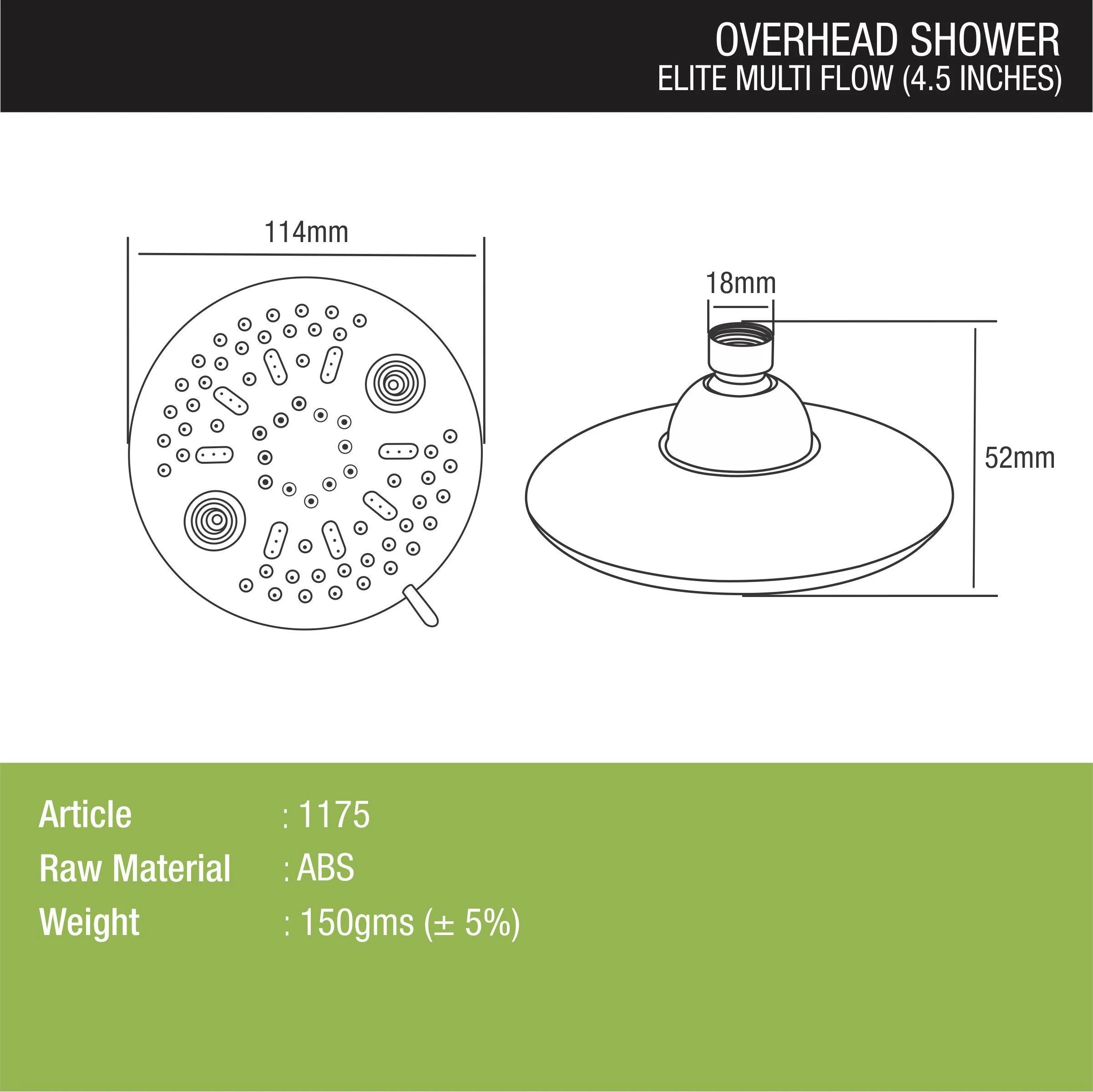 Elite Multiflow Overhead Shower - LIPKA - Image 2