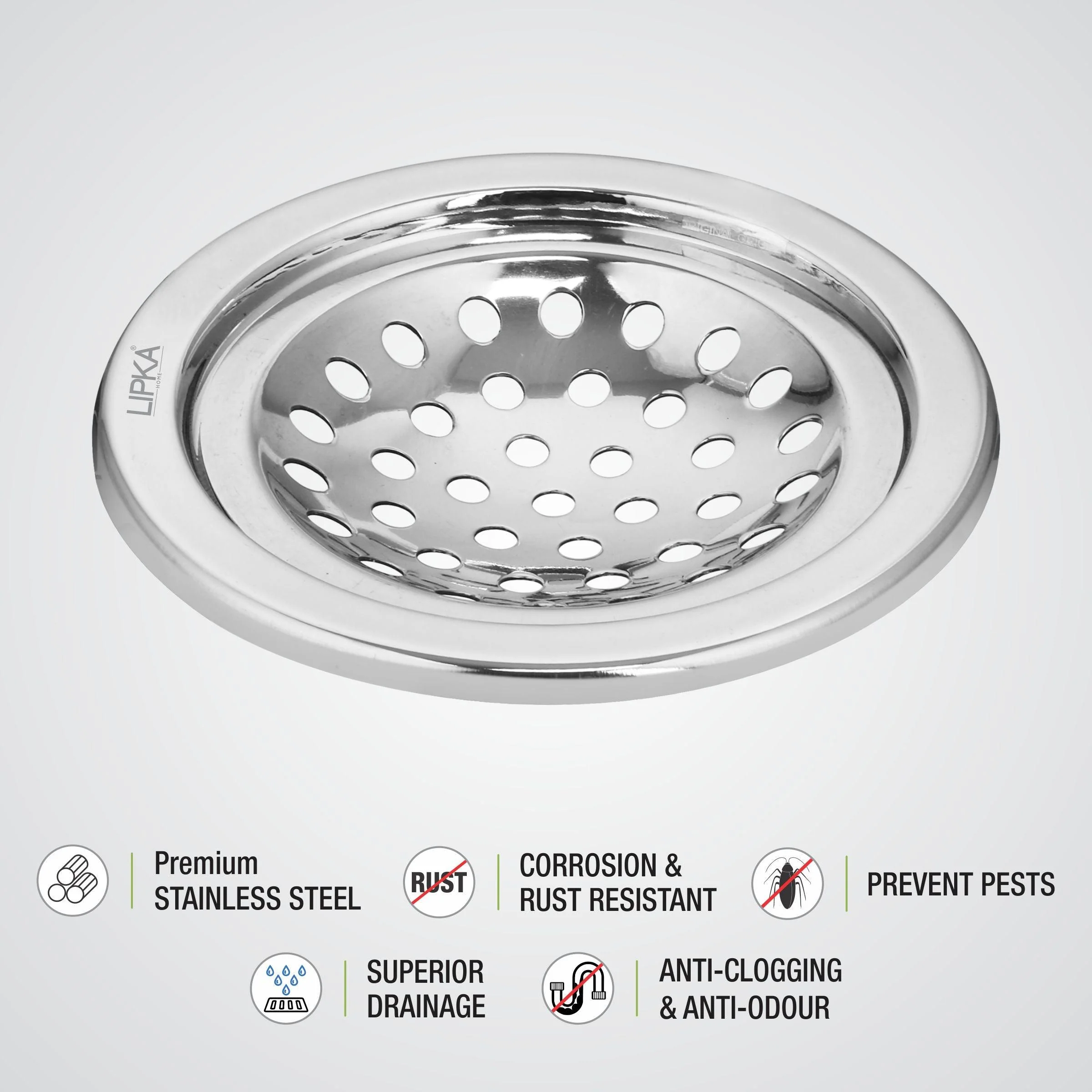 EON Round Floor Drain (5 Inches) - LIPKA - Image 3