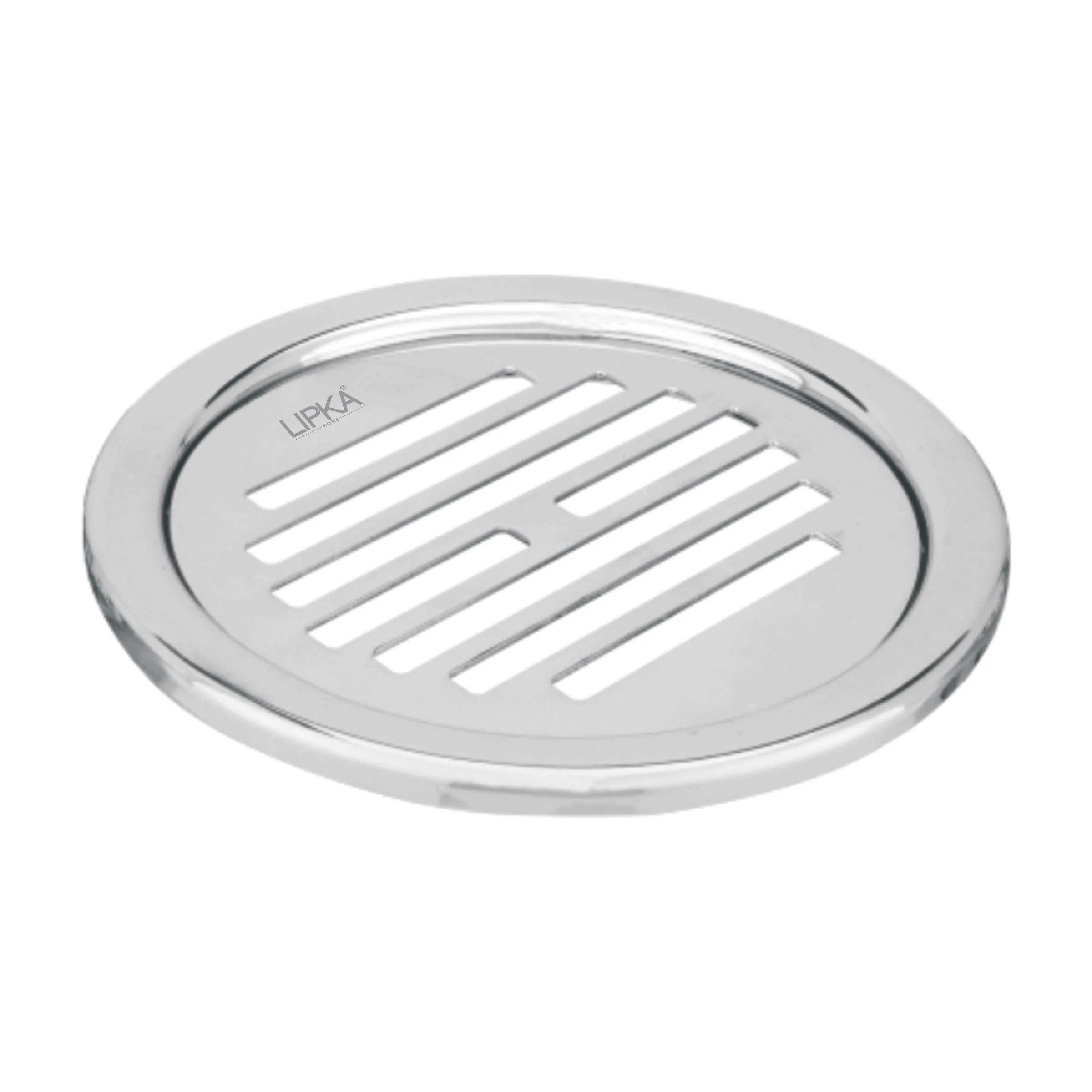 Eon Round Floor Drain with Golden Classic Jali (5 inches) - LIPKA
