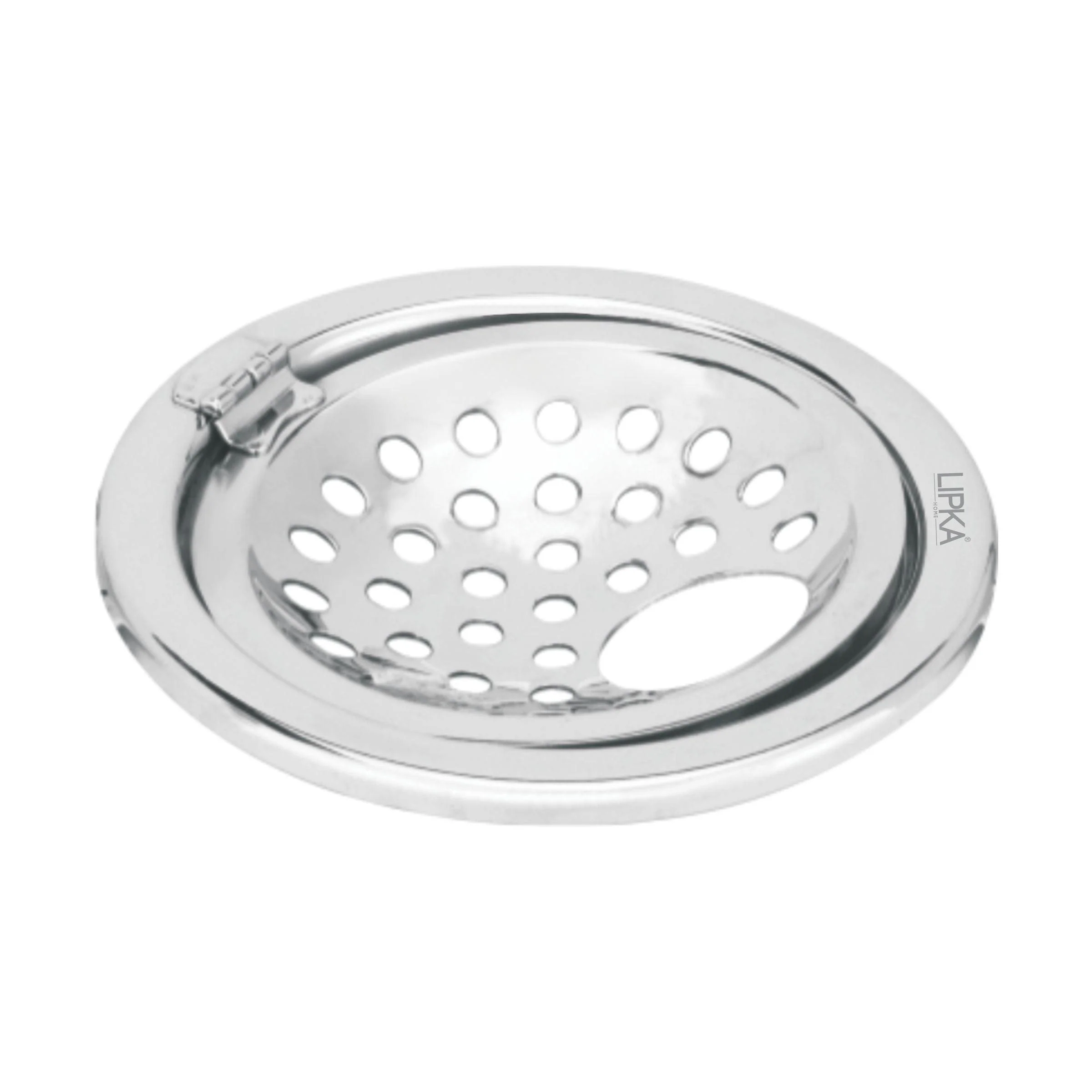 Eon Round Floor Drain with Hinge & Hole (5 inches) - LIPKA