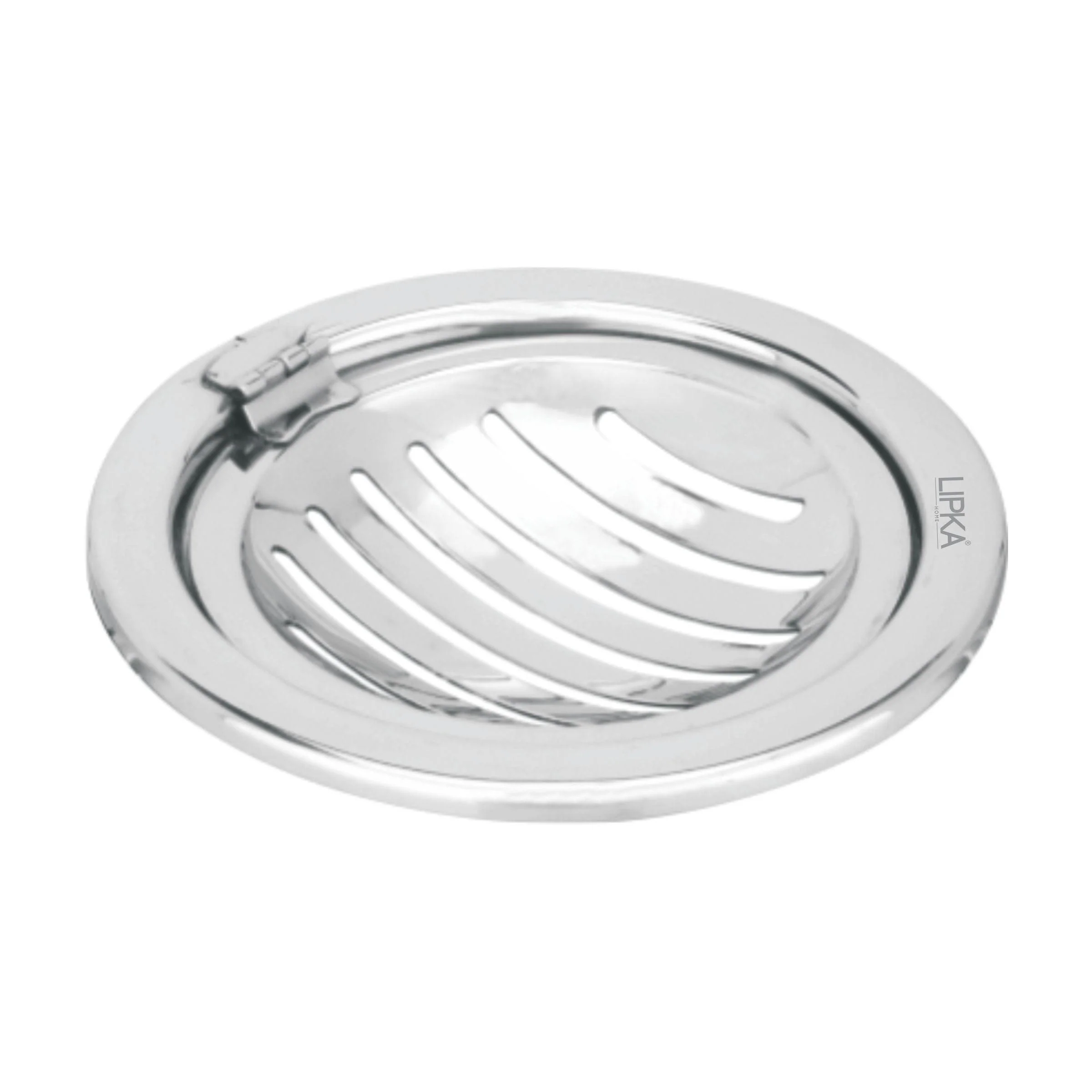 Eon Round Floor Drain with Classic Jali and Hinge (5 inches) - LIPKA
