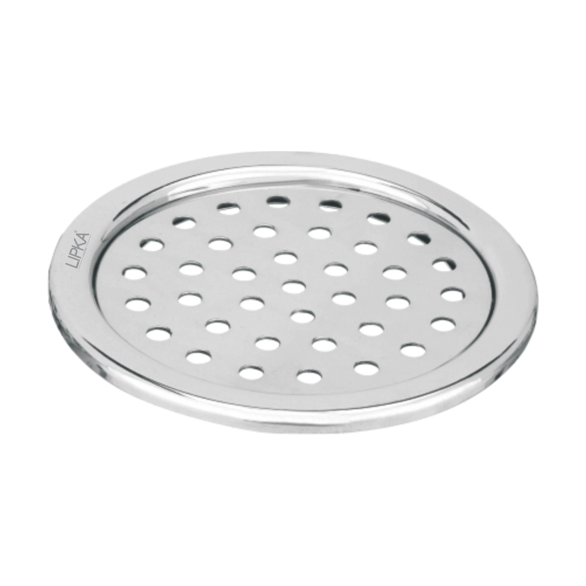 Eon Round Floor Drain with Plain Jali (5 inches) - LIPKA