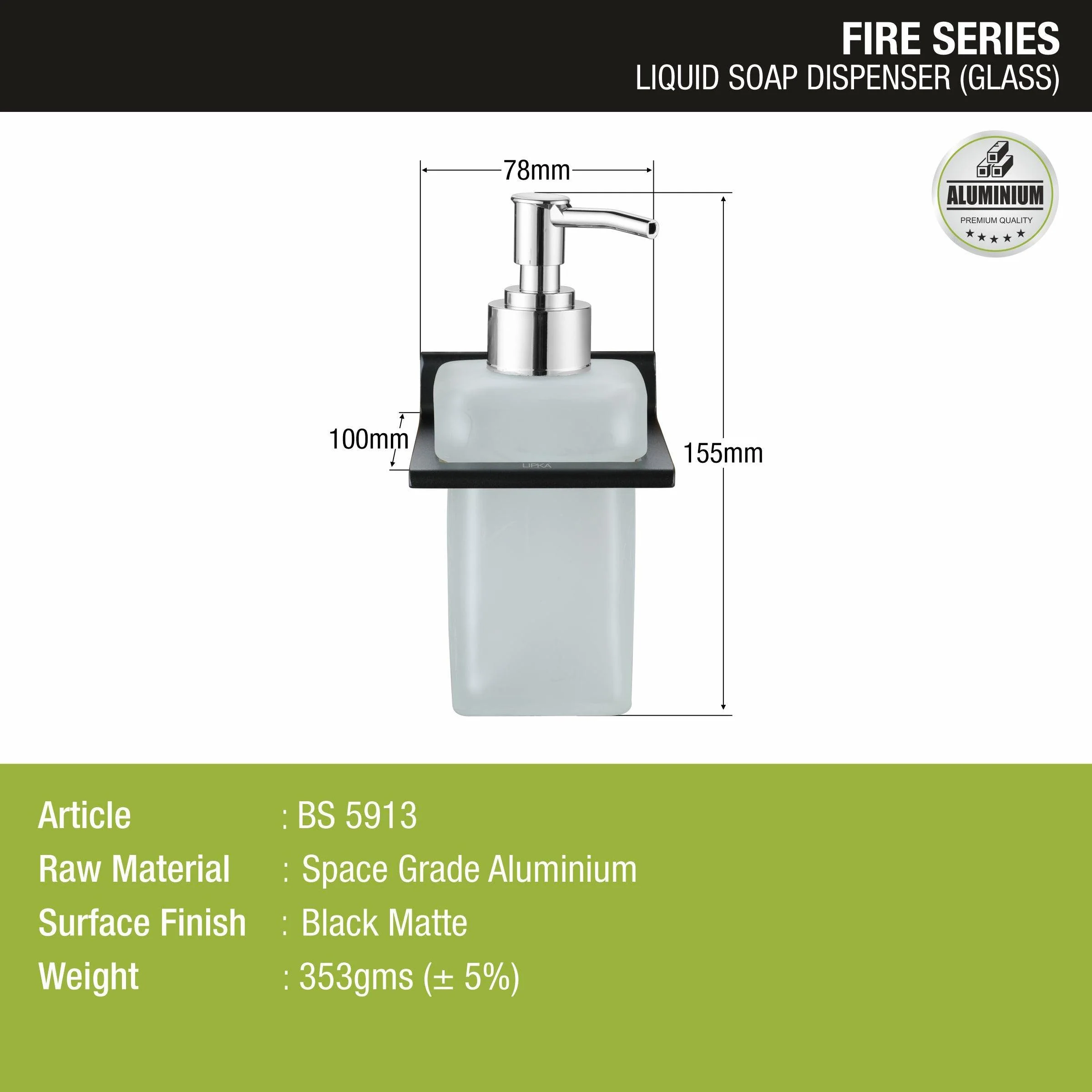 Fire Liquid Soap Dispenser (Space Aluminium) - LIPKA - Image 3
