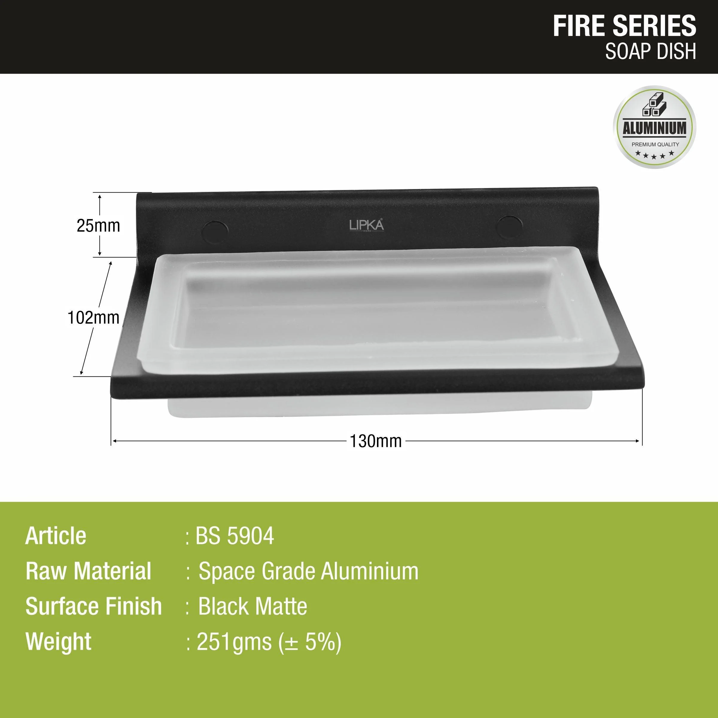 Fire Soap Dish (Space Aluminium) - LIPKA - Image 3
