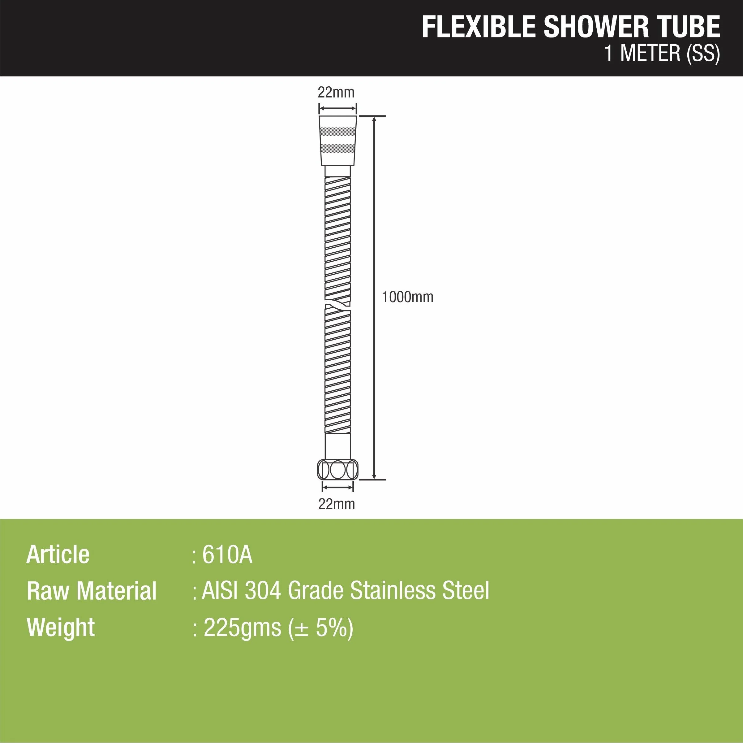 Flexible Shower Tube (1 Meter) - LIPKA - Image 2
