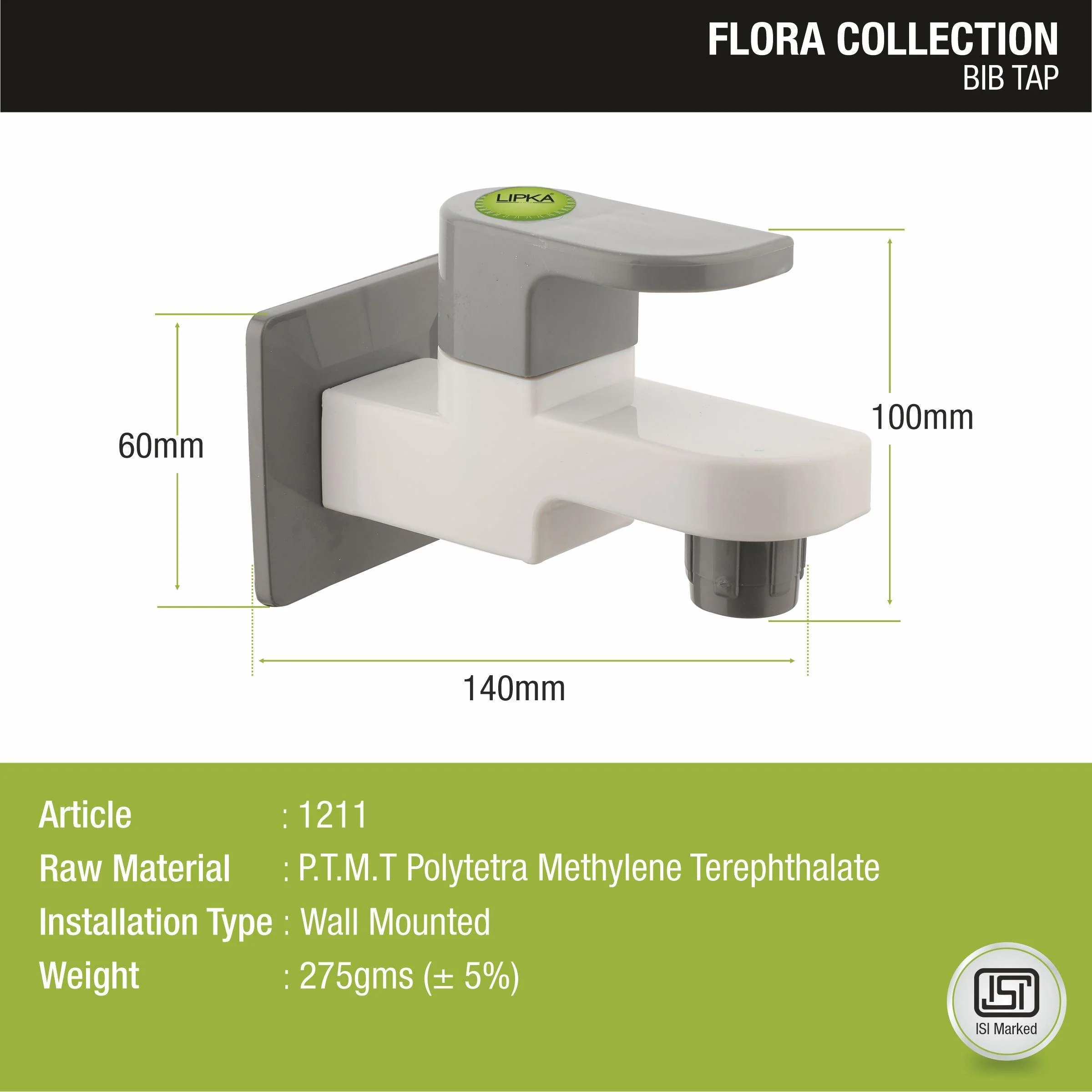 Flora Bib Tap PTMT Faucet - LIPKA - Image 2
