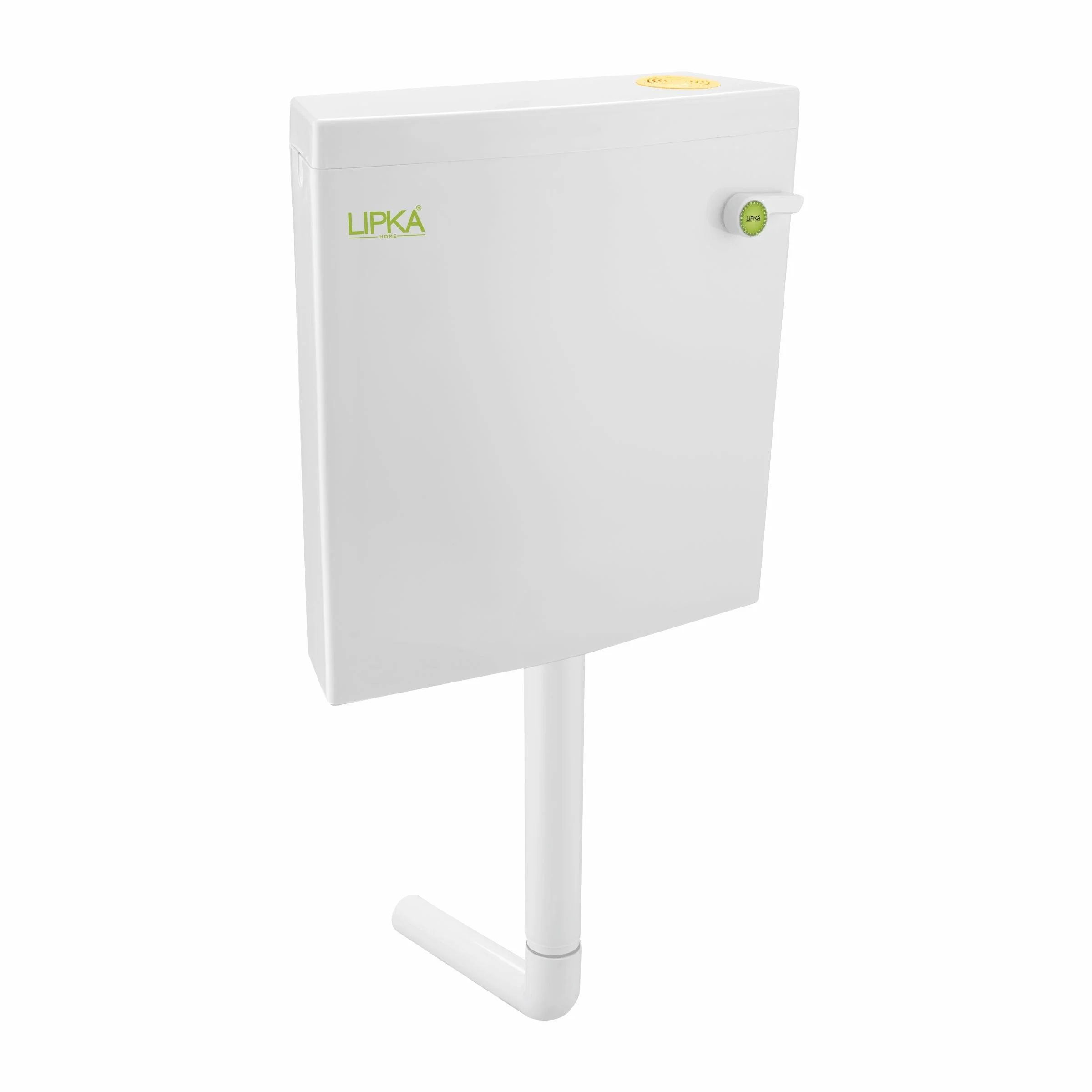 Square Flushing Cistern/ Flush Tank (White) |Commode not included| - LIPKA - Image 2