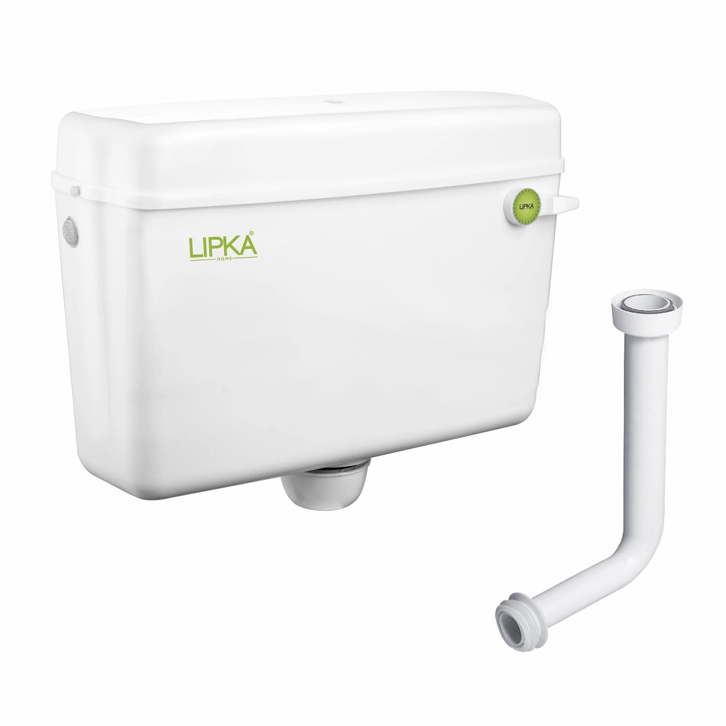 Round Flushing Cistern/ Flush Tank (White) |Commode not included| - LIPKA