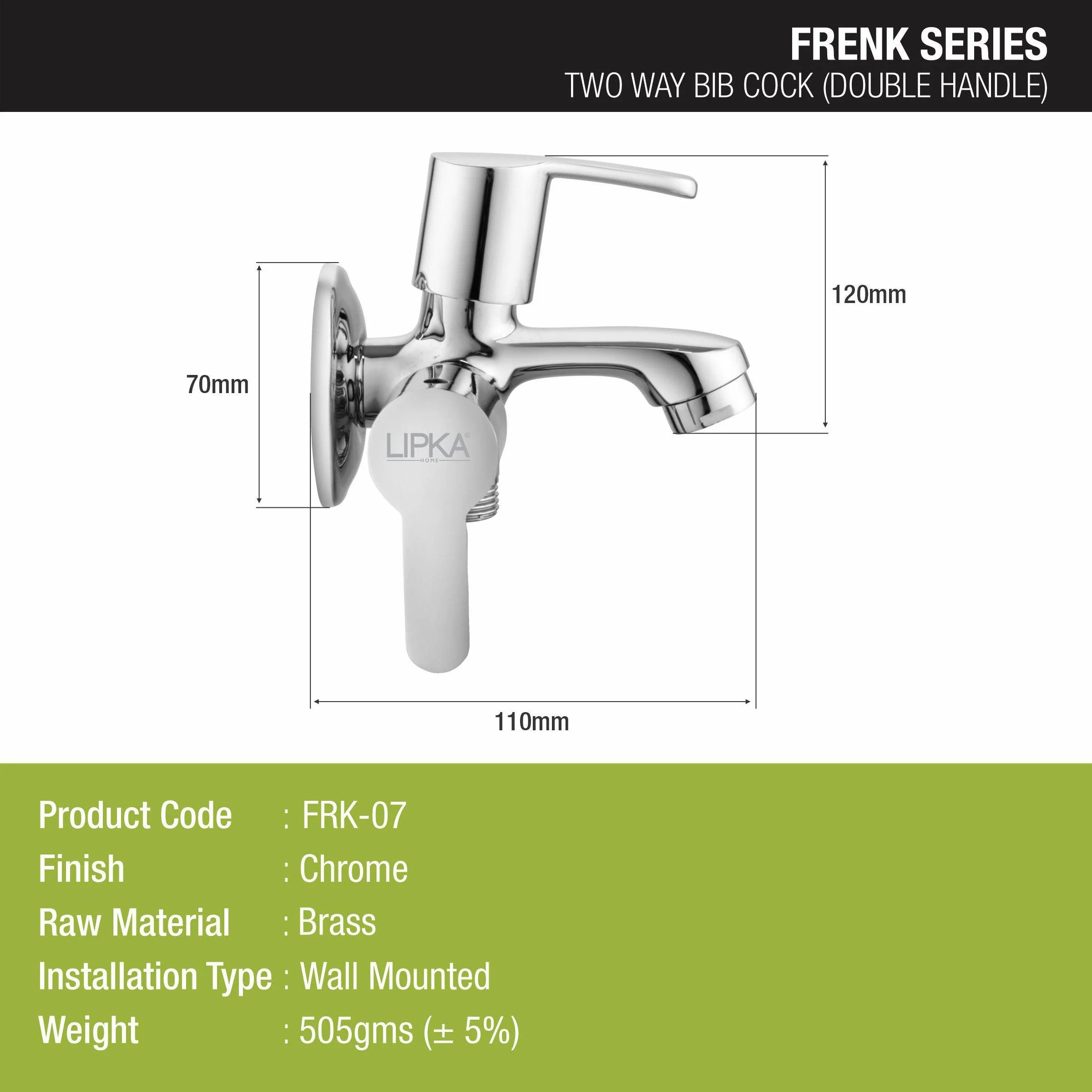 Frenk Two Way Bib Tap Faucet (Double Handle) - LIPKA - Image 2